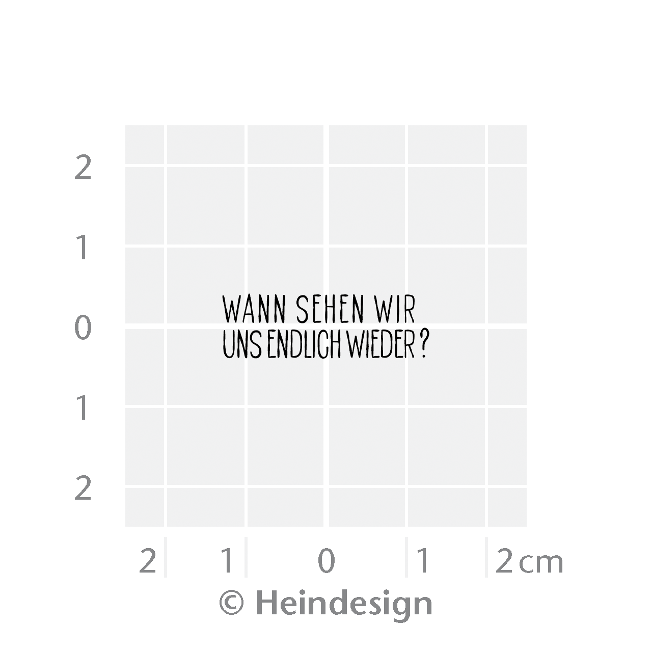 Motivstempel Titel: Wann sehen wir uns wieder?