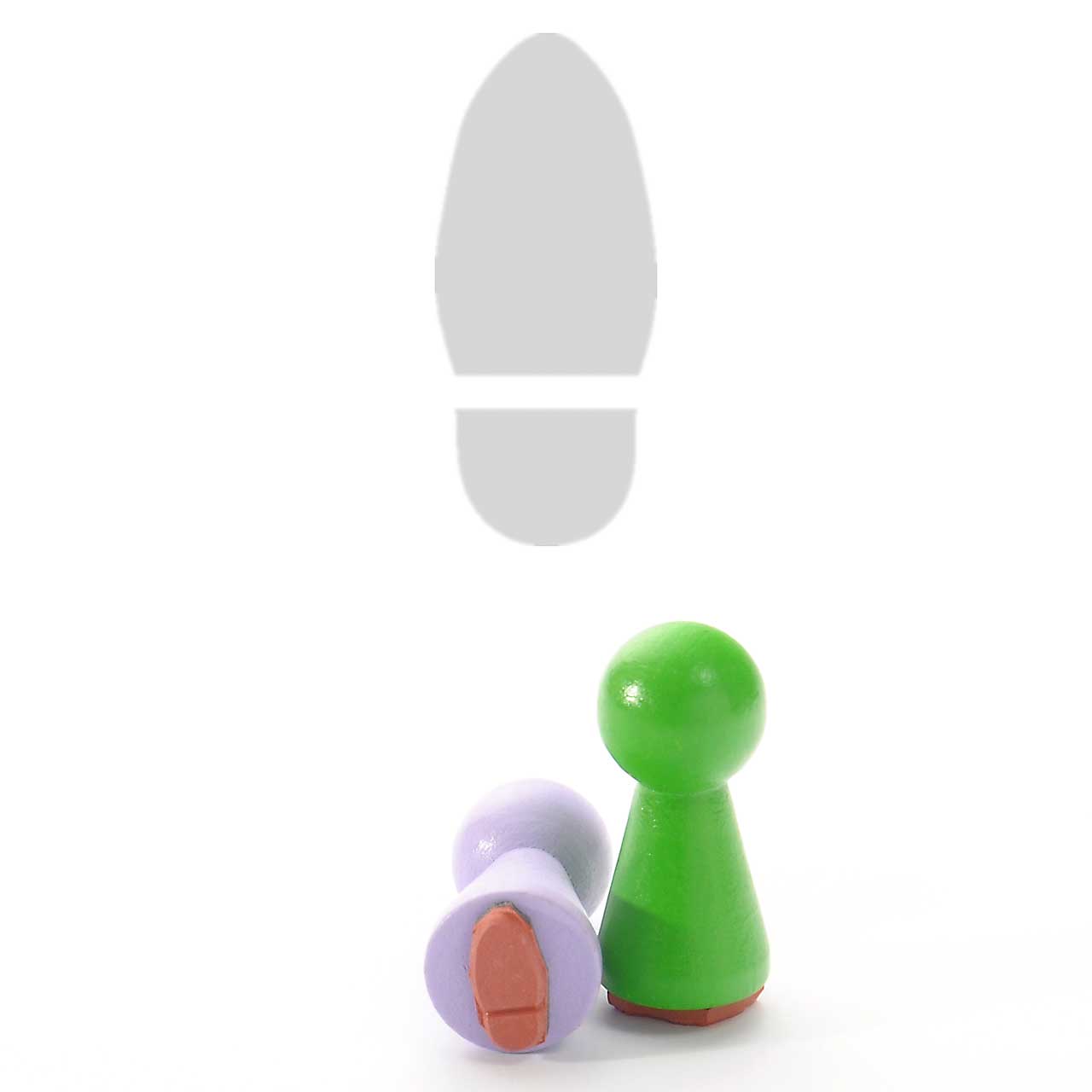 Motivstempel Titel: Ministempel · Schuhabdruck