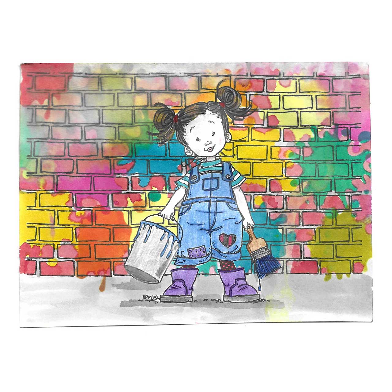 Stempeln ist bunt