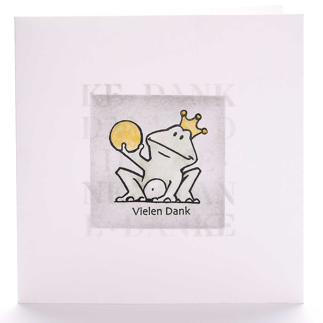 Froschkönig sagt Danke