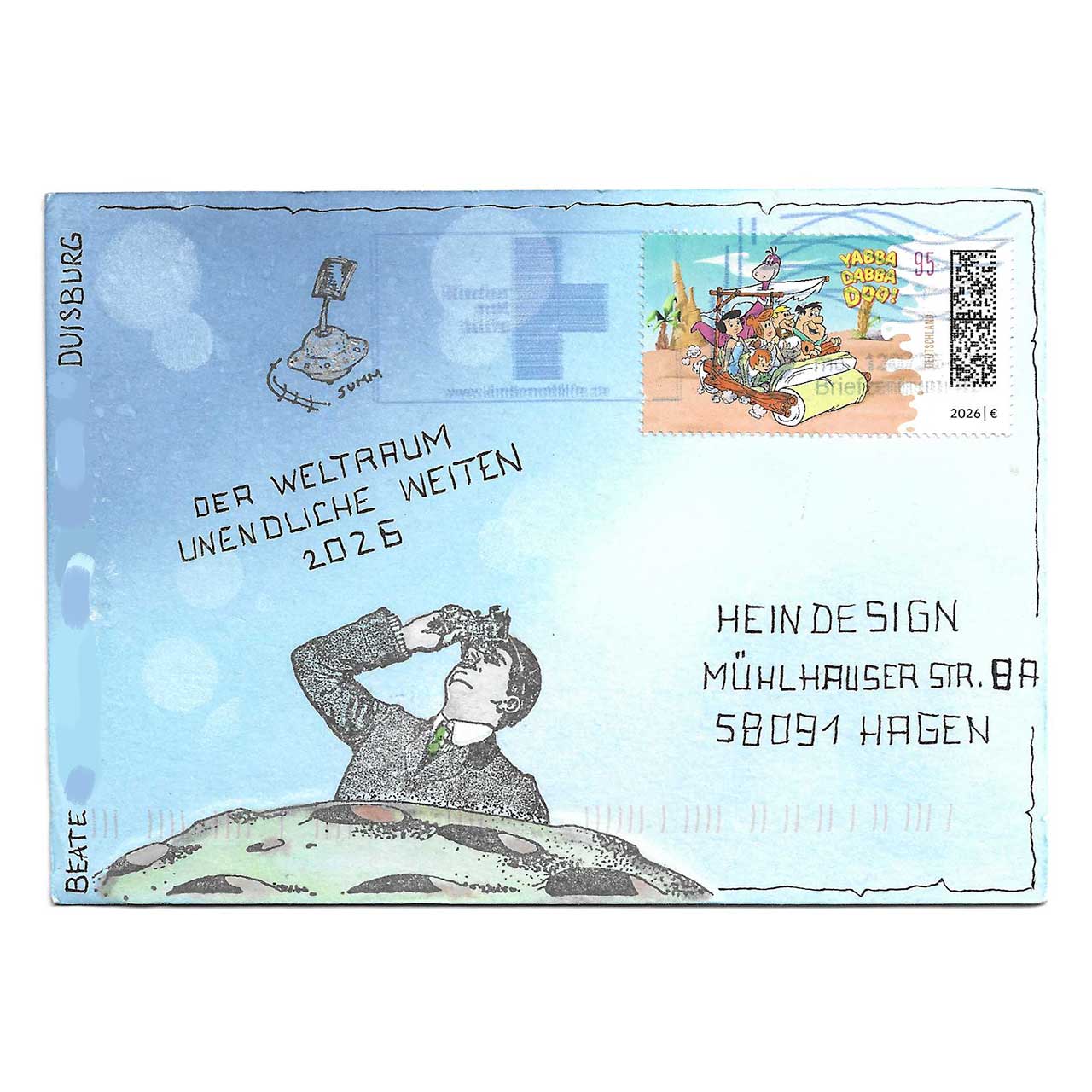 Das Welltall unendliche Weiten gestaltet von Beate aus Duisburg