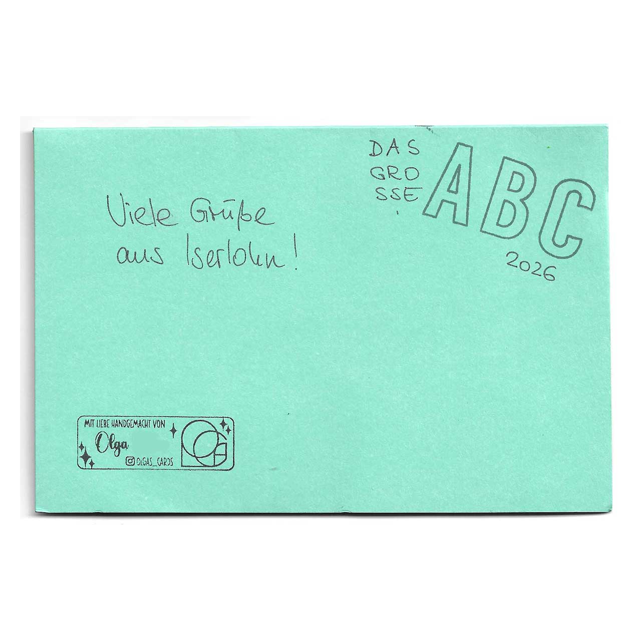 Das große ABC gestaltet von Olga aus Iserlohn