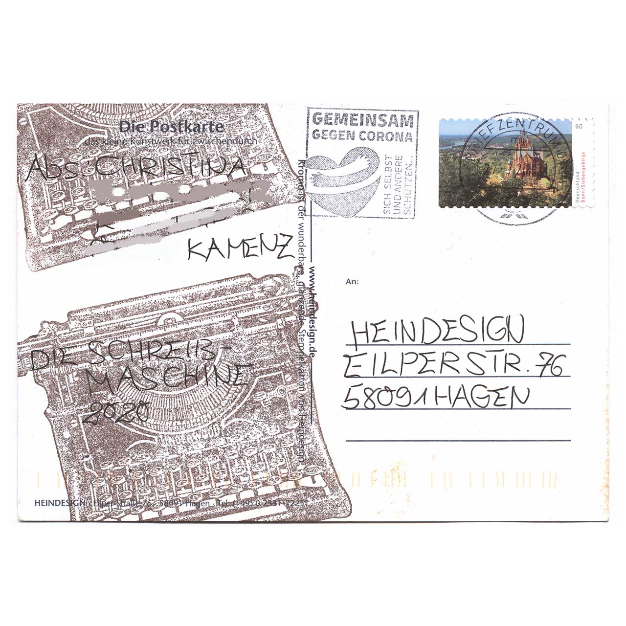 Die Schreibmaschine gestaltet von Christina aus Kamenz