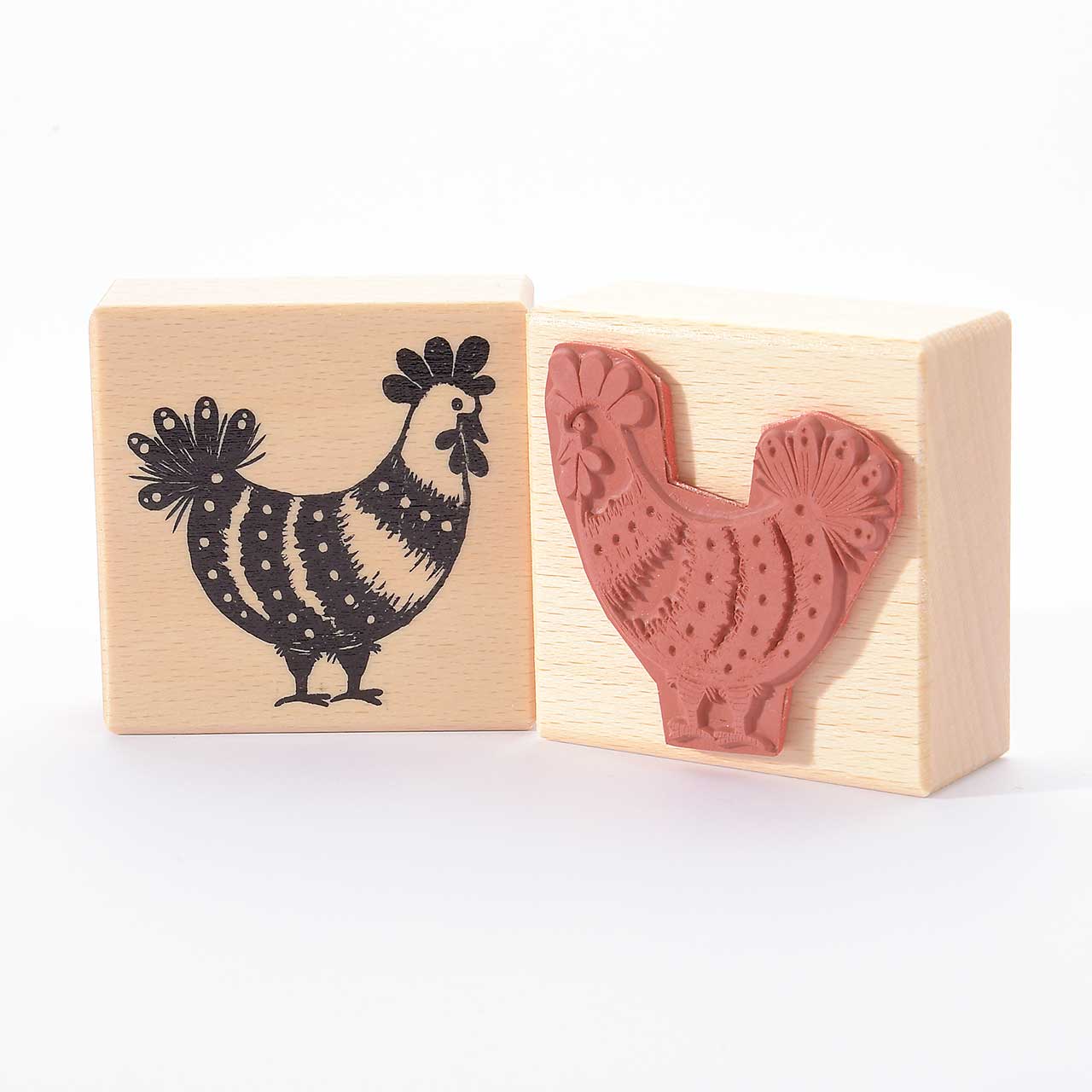 Motivstempel Titel: Huhn Hulda rechts