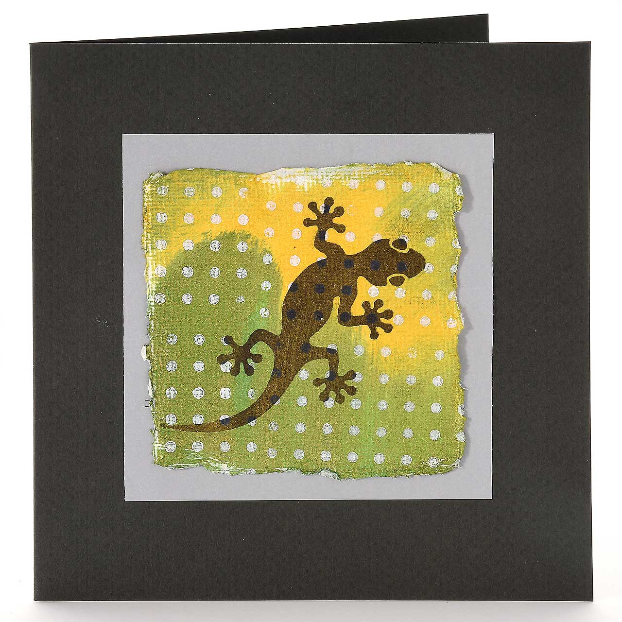 Gecko mit Punktemuster