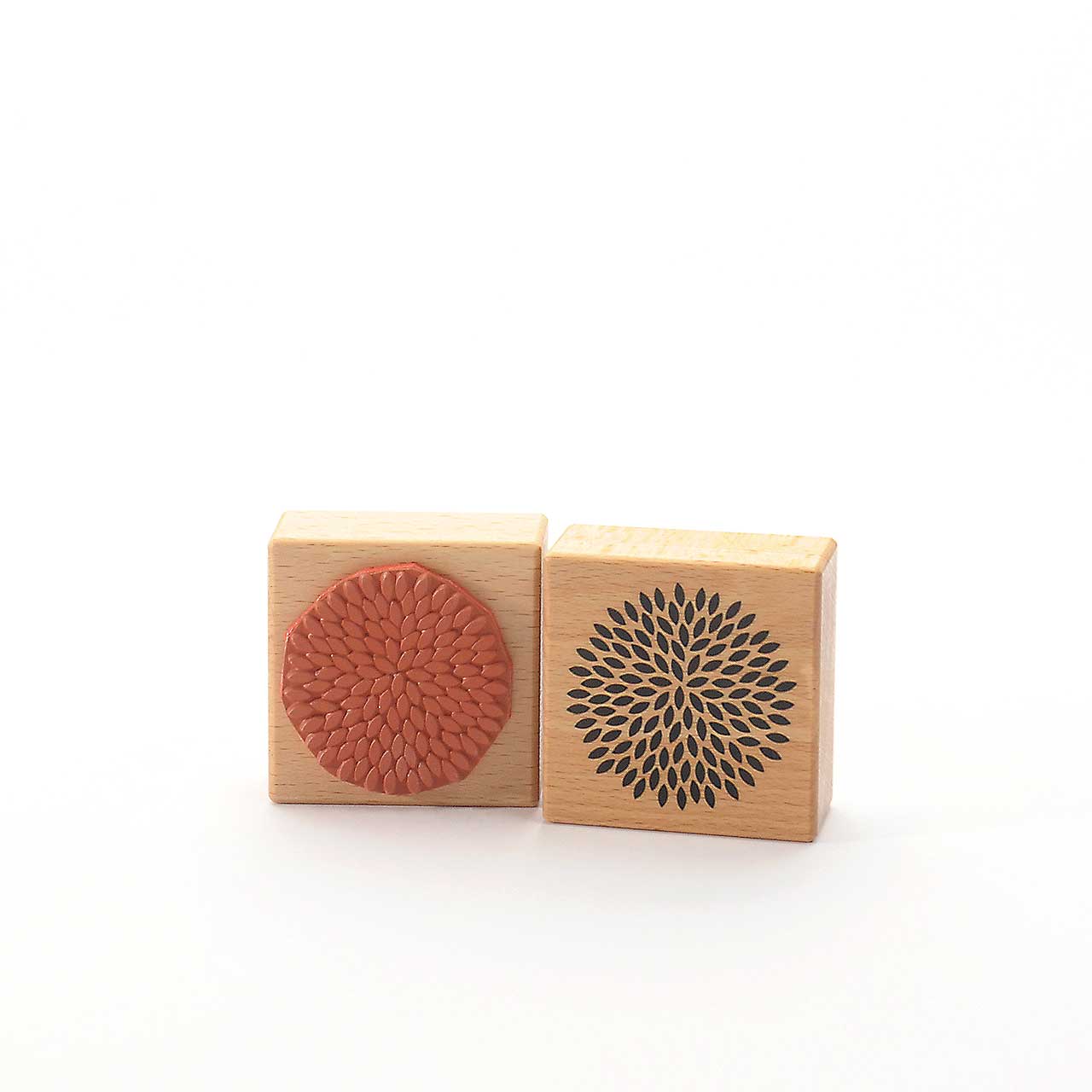 Motivstempel Titel: Chrysanthemen Spirale Motivstempel Titel: Chrysanthemen Spirale
