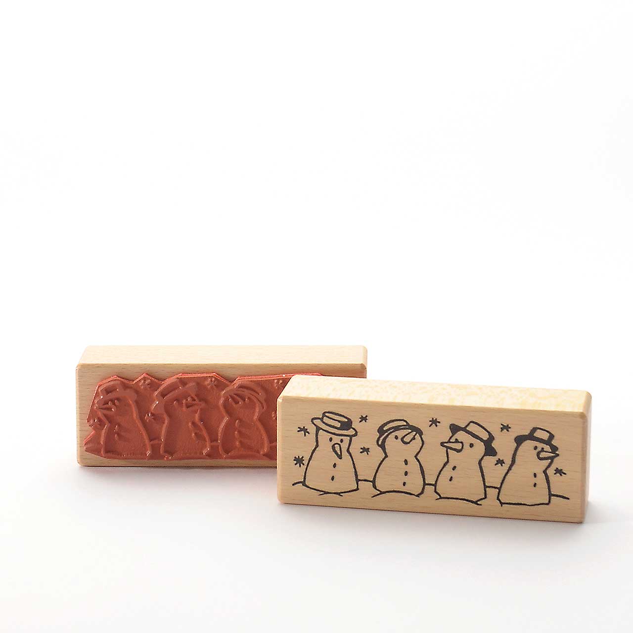 Motivstempel Titel: Schneemannquartett