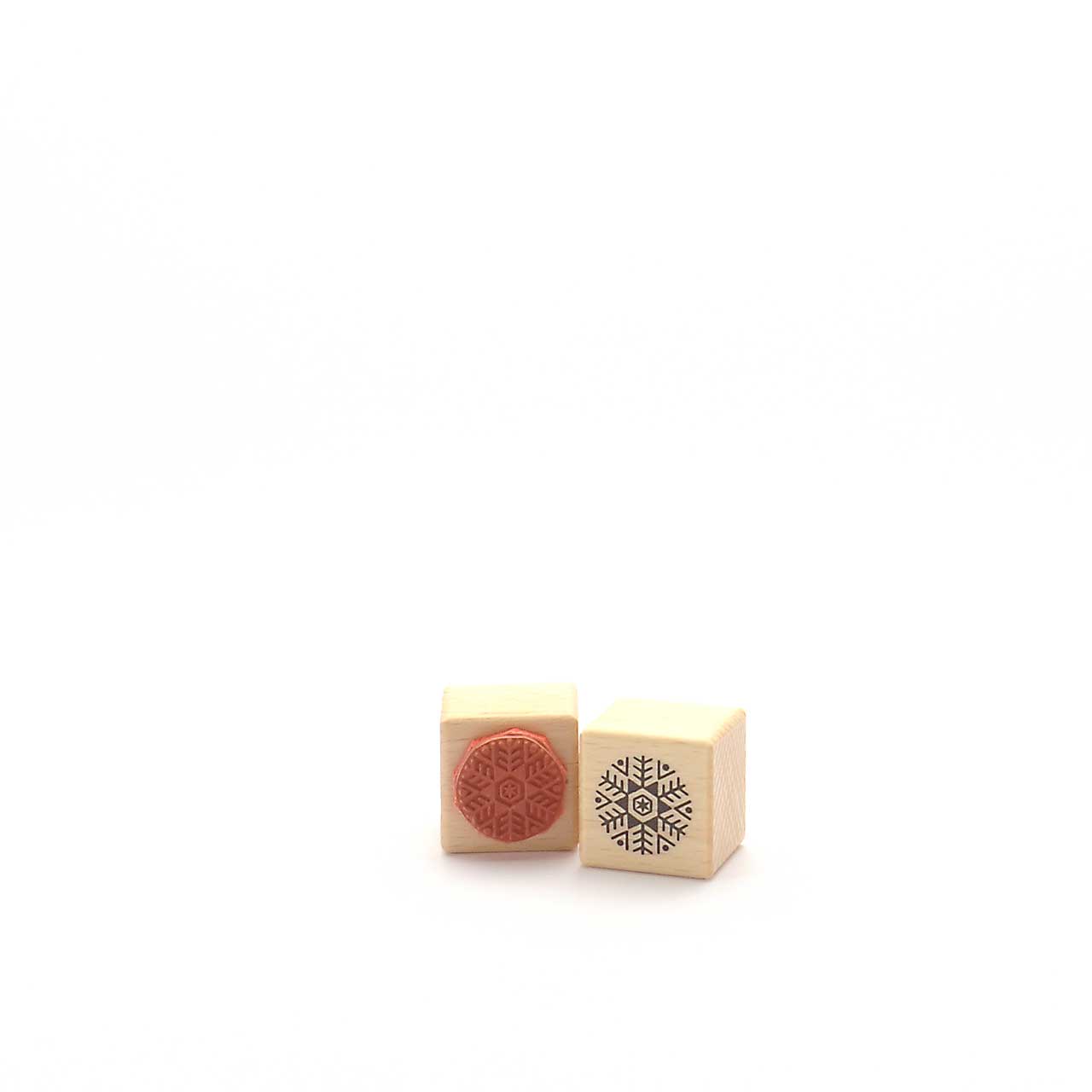 Motivstempel Titel: Runde Schneeflocke