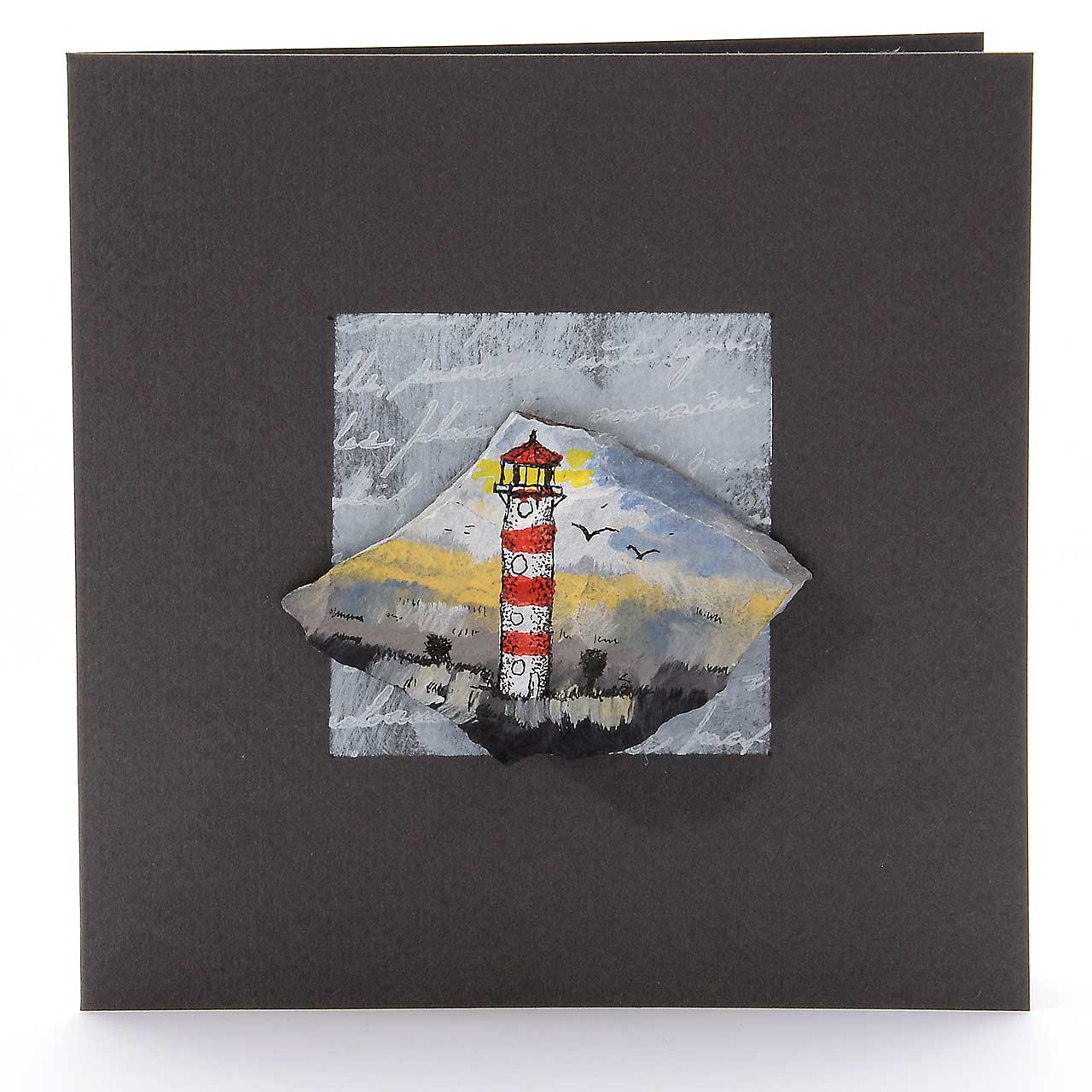 Stein und Leuchtturm