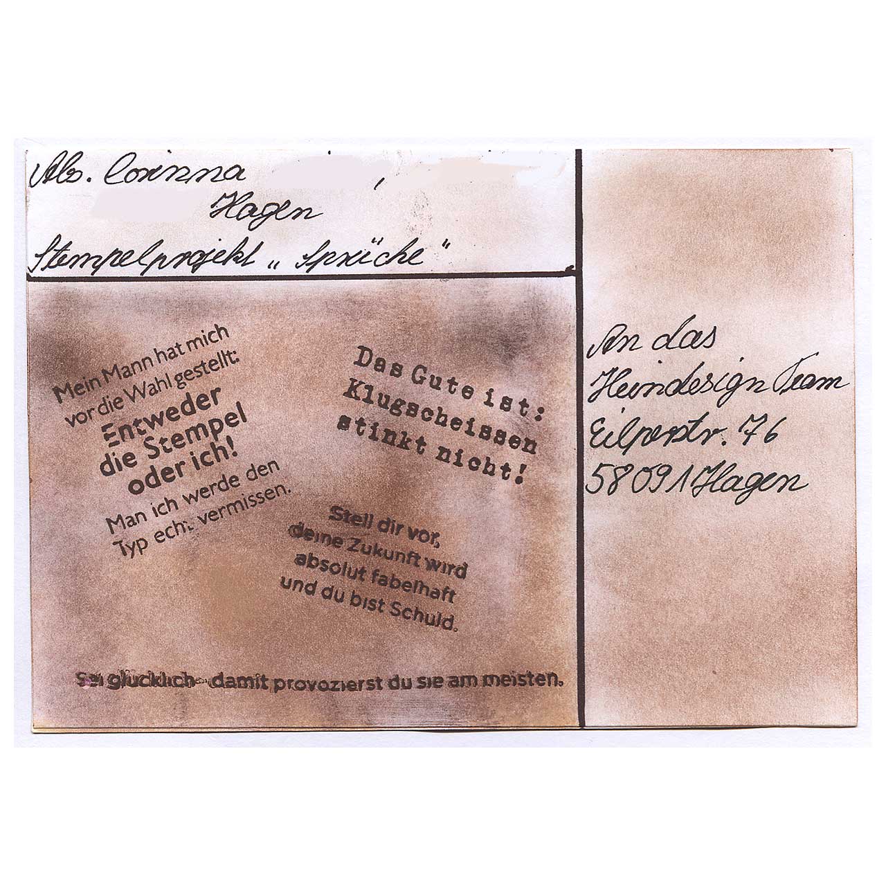 Freche Sprüche gestaltet von Corinna aus Hagen