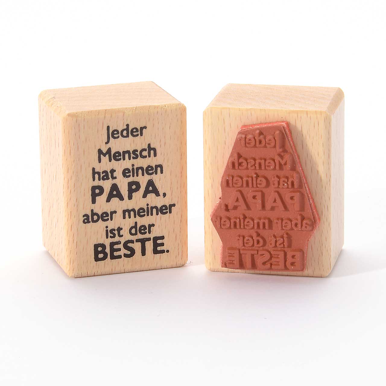 Motivstempel Titel: Jeder Mensch hat einen Papa, aber meiner ist der Beste