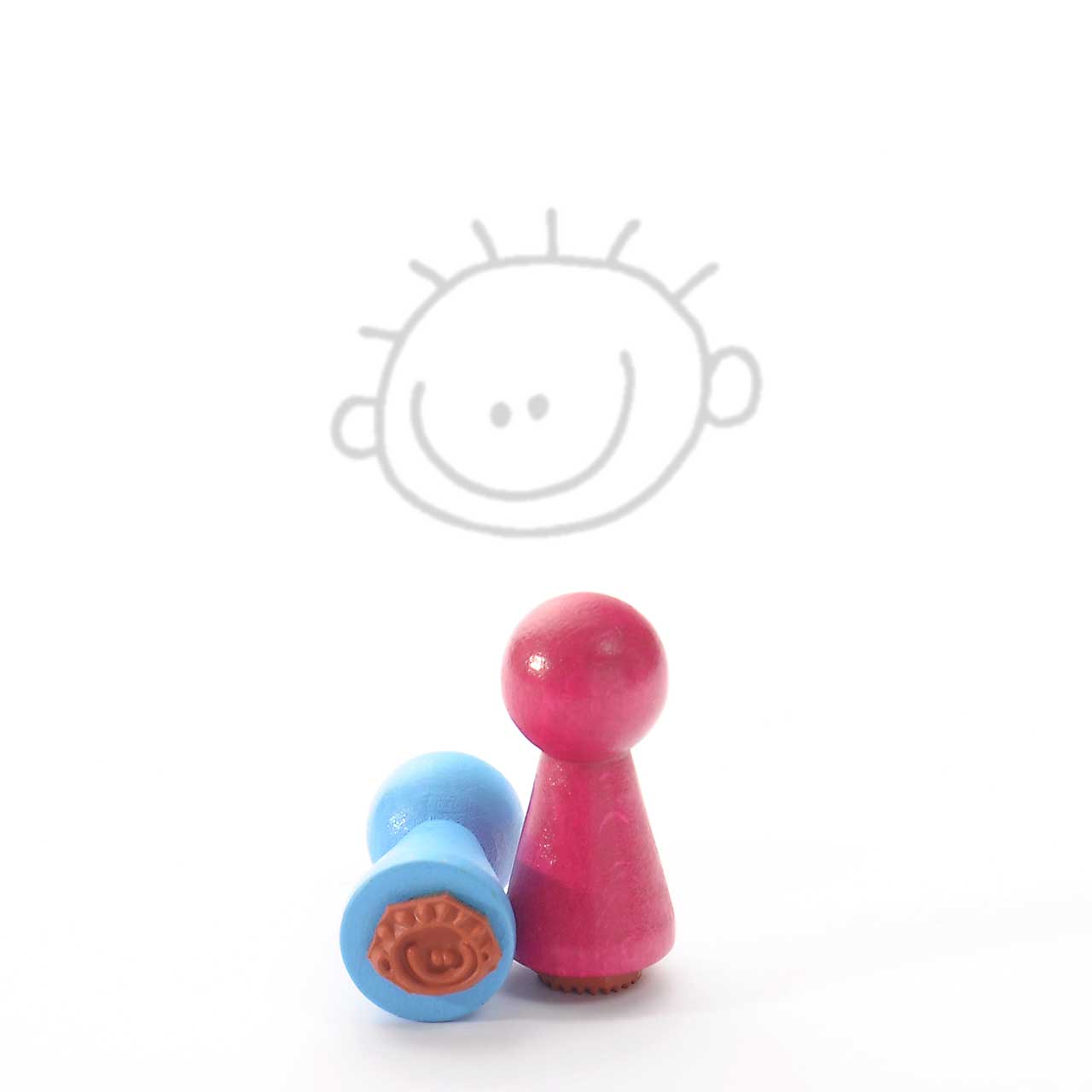 Motivstempel Titel: Ministempel · Gesicht Junge von Judi-kins