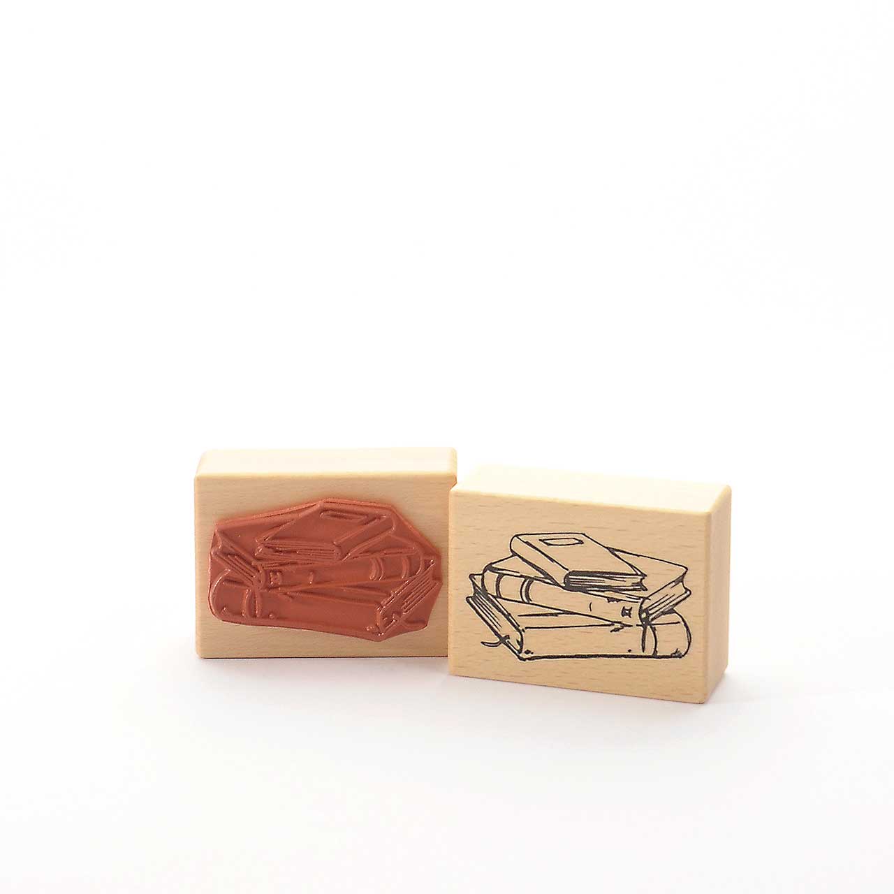 Motivstempel Titel: Bücherstapel Motivstempel Titel: Bücherstapel