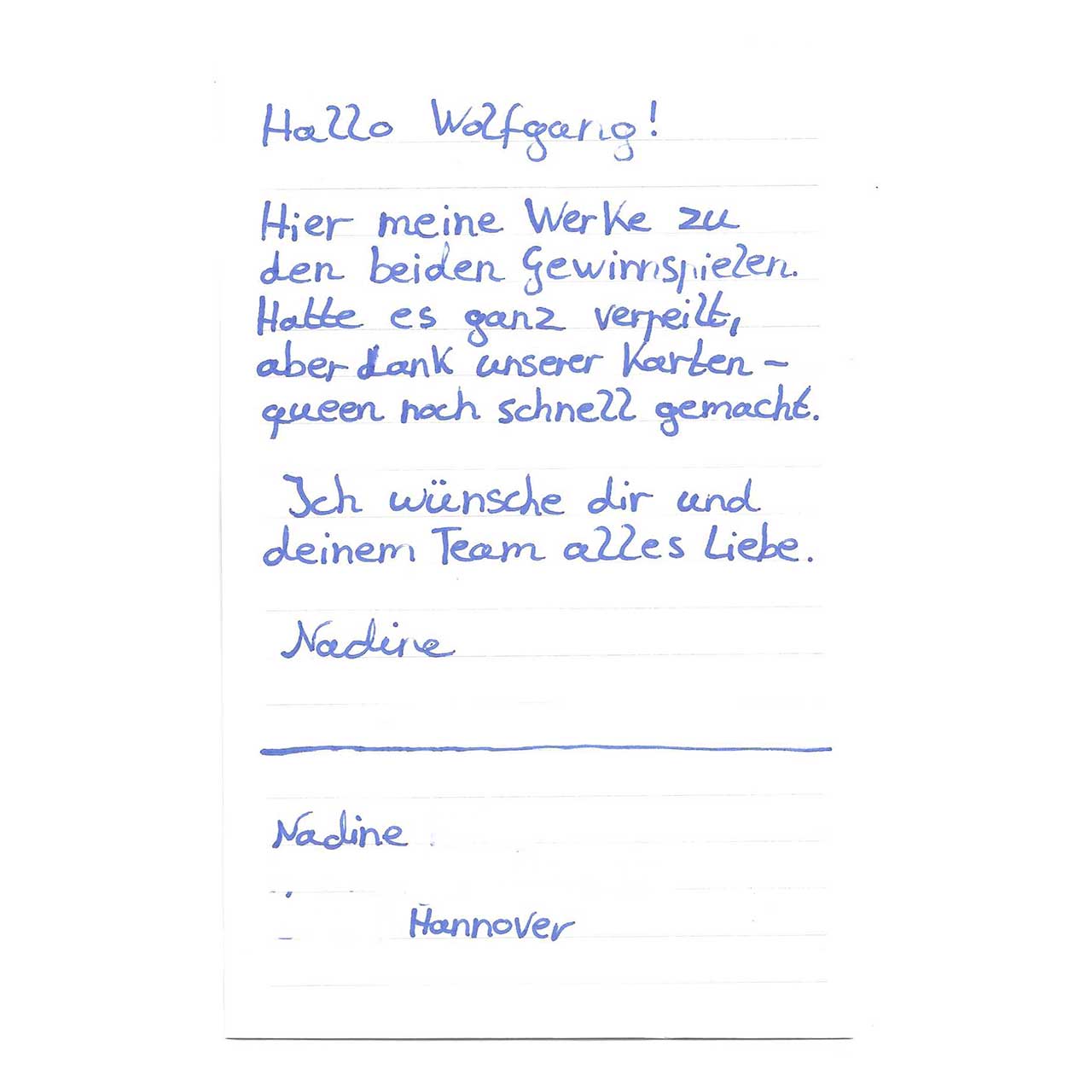 Das große ABC gestaltet von Nadine aus Hannover