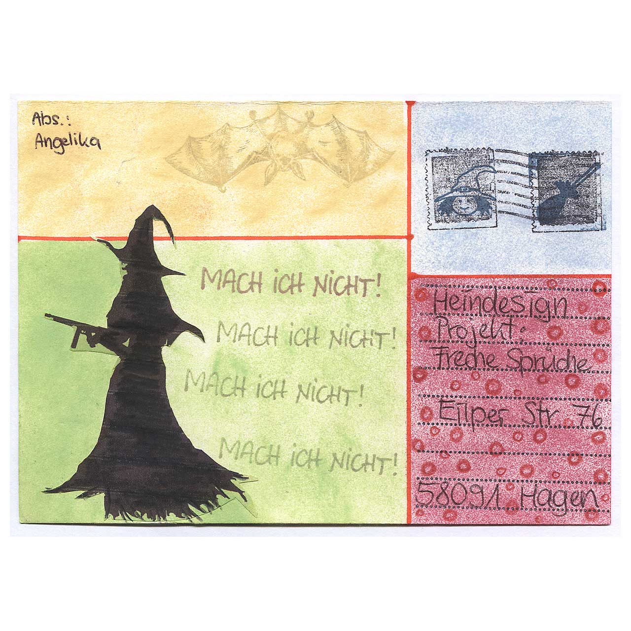 Freche Sprüche gestaltet von Angelika aus Dachau