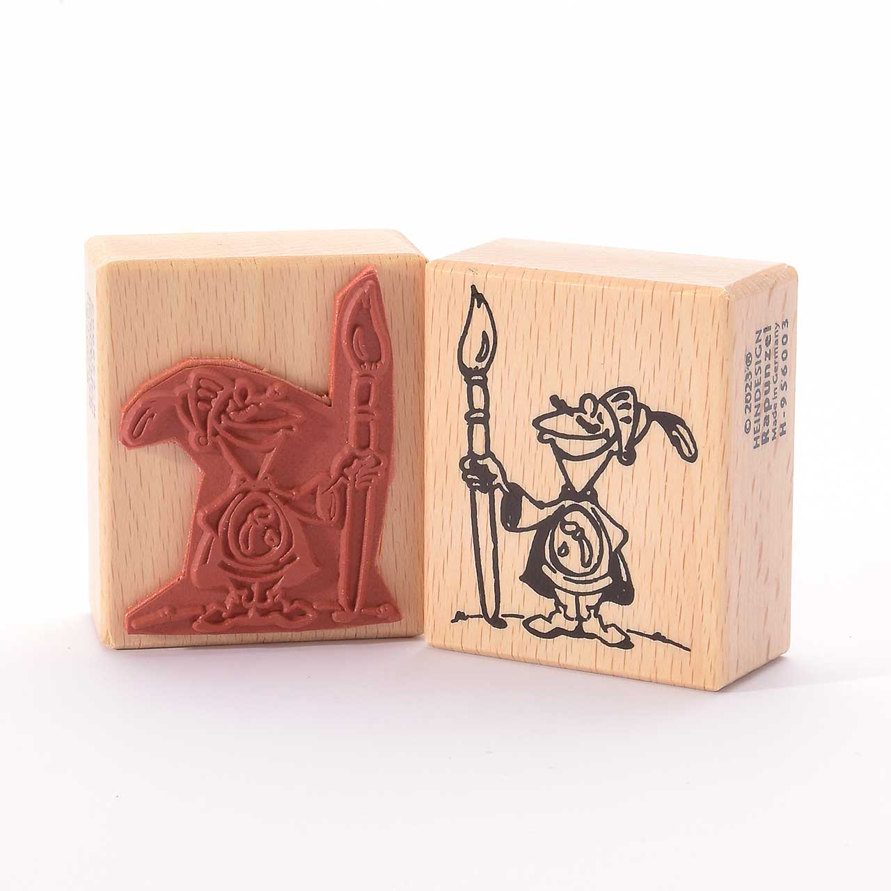 Motivstempel Titel: Sir Ringelbart mit Pinsel