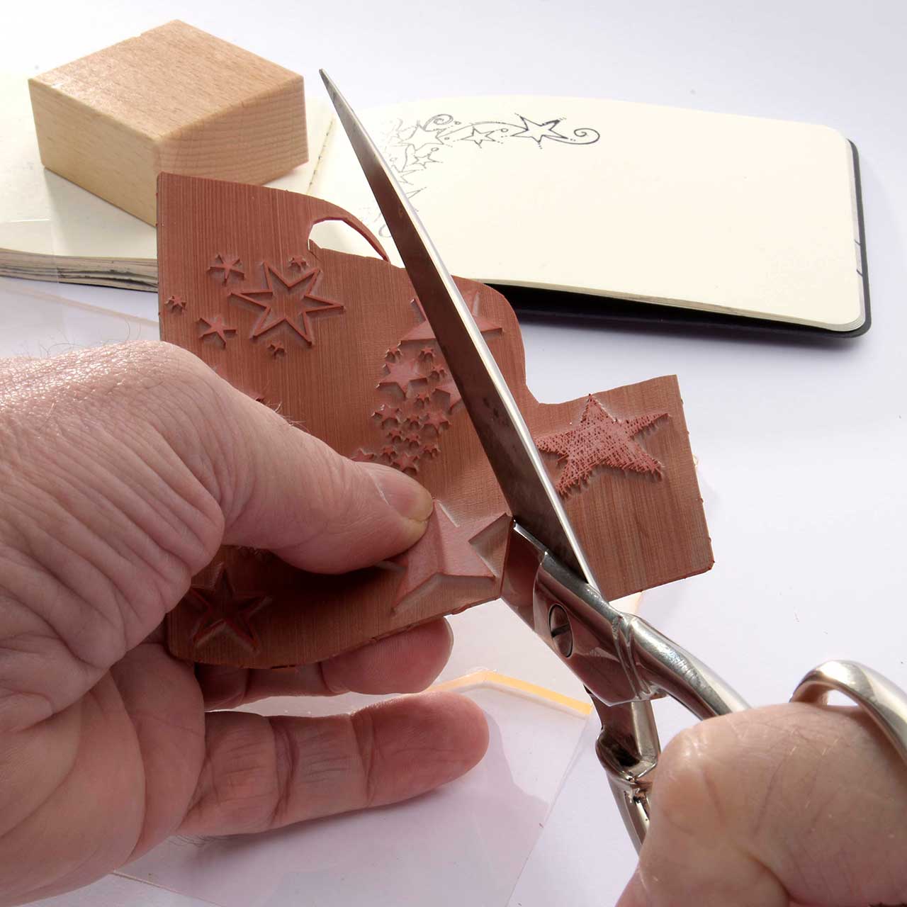 datt·bappt · Das Klebepad für unmontierte Stempel.