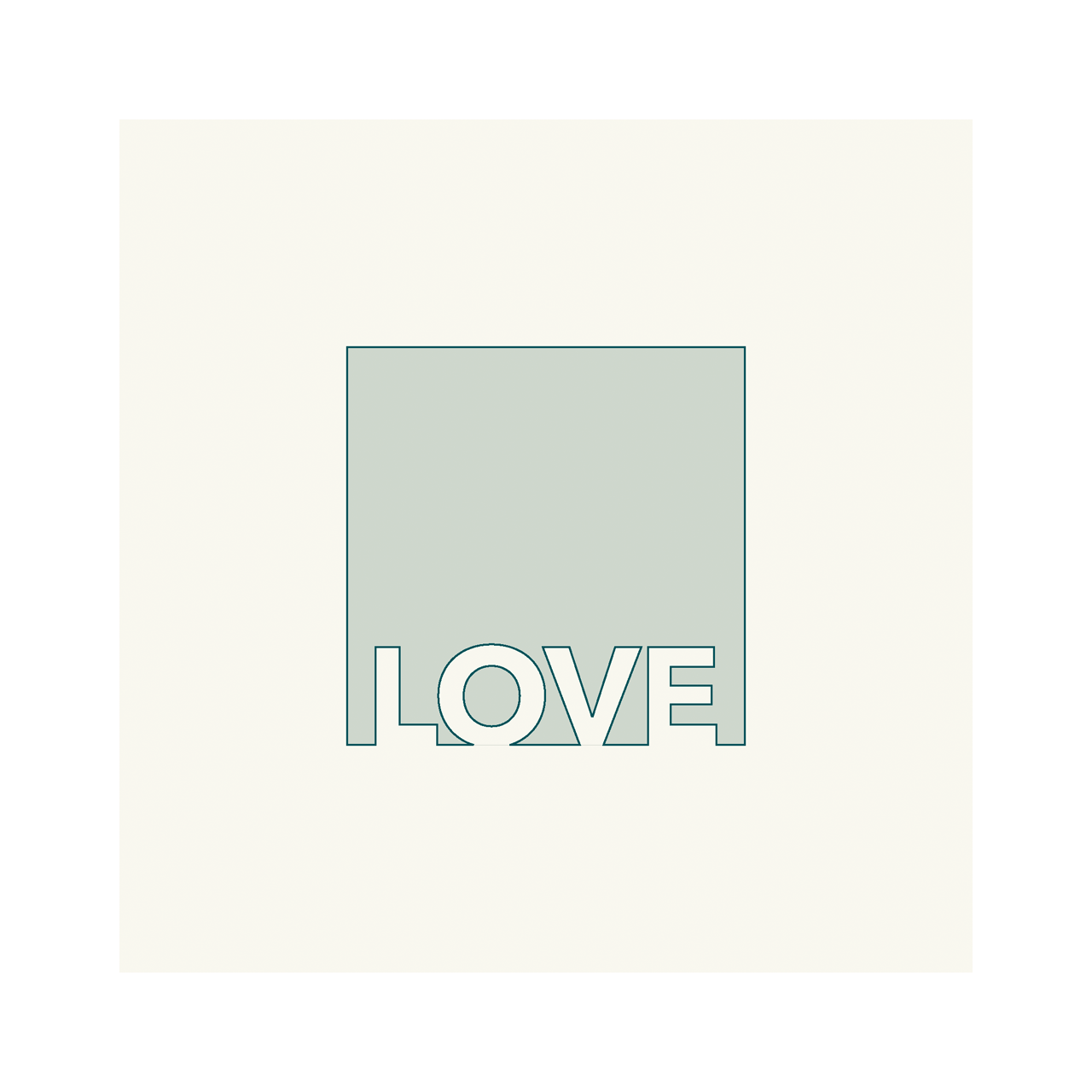 Grafische Schablonen - LOVE