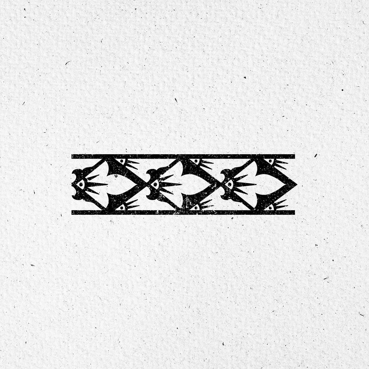 Motivstempel Titel: Igrika Ornamente · 3 Lilien (klein)