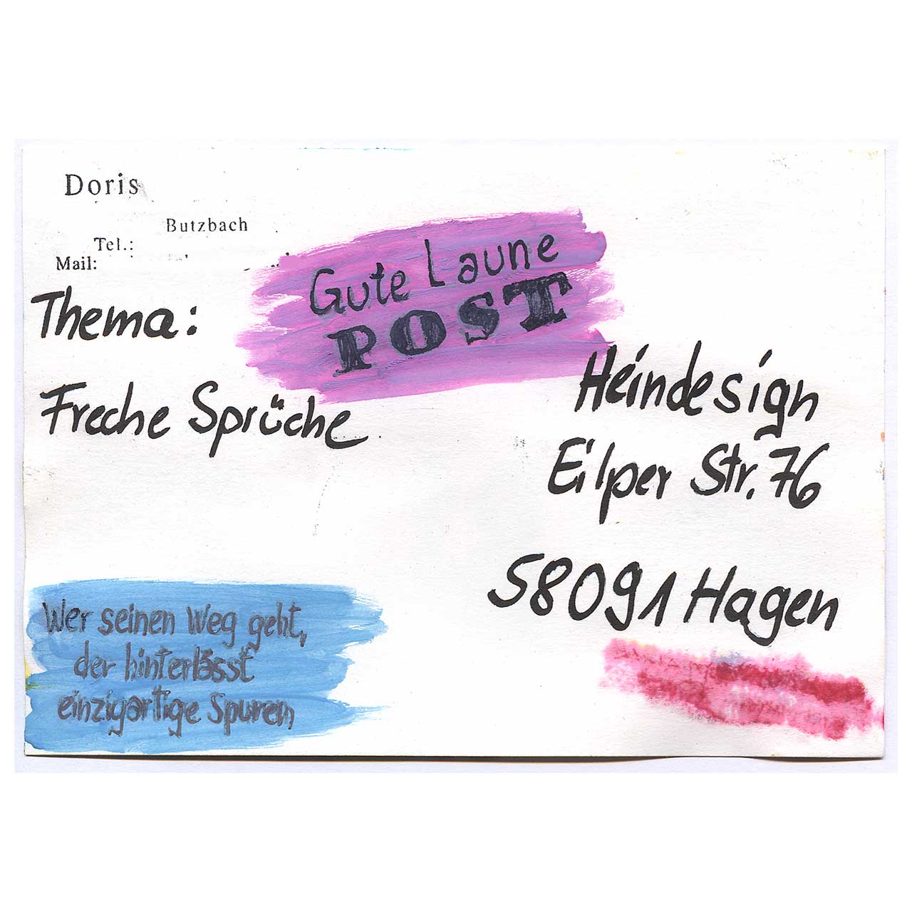 Freche Sprüche gestaltet von Doris aus Butzbach