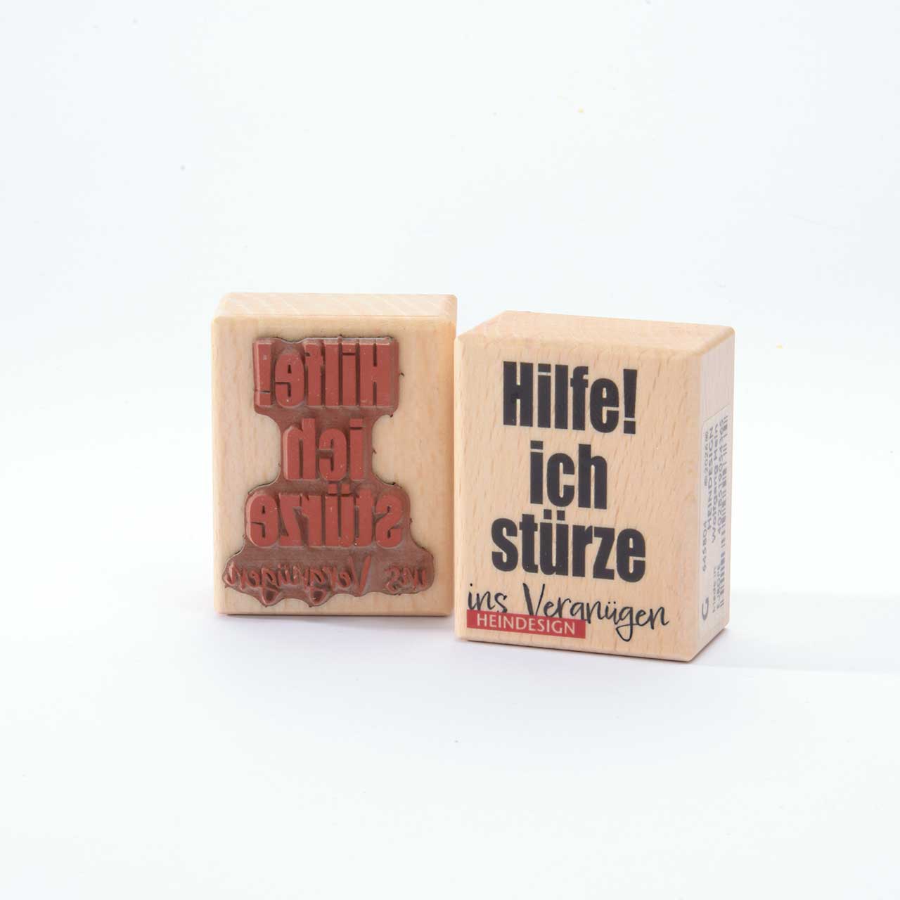 Motivstempel Titel: Hilfe! ich stürze ins Vergnügen