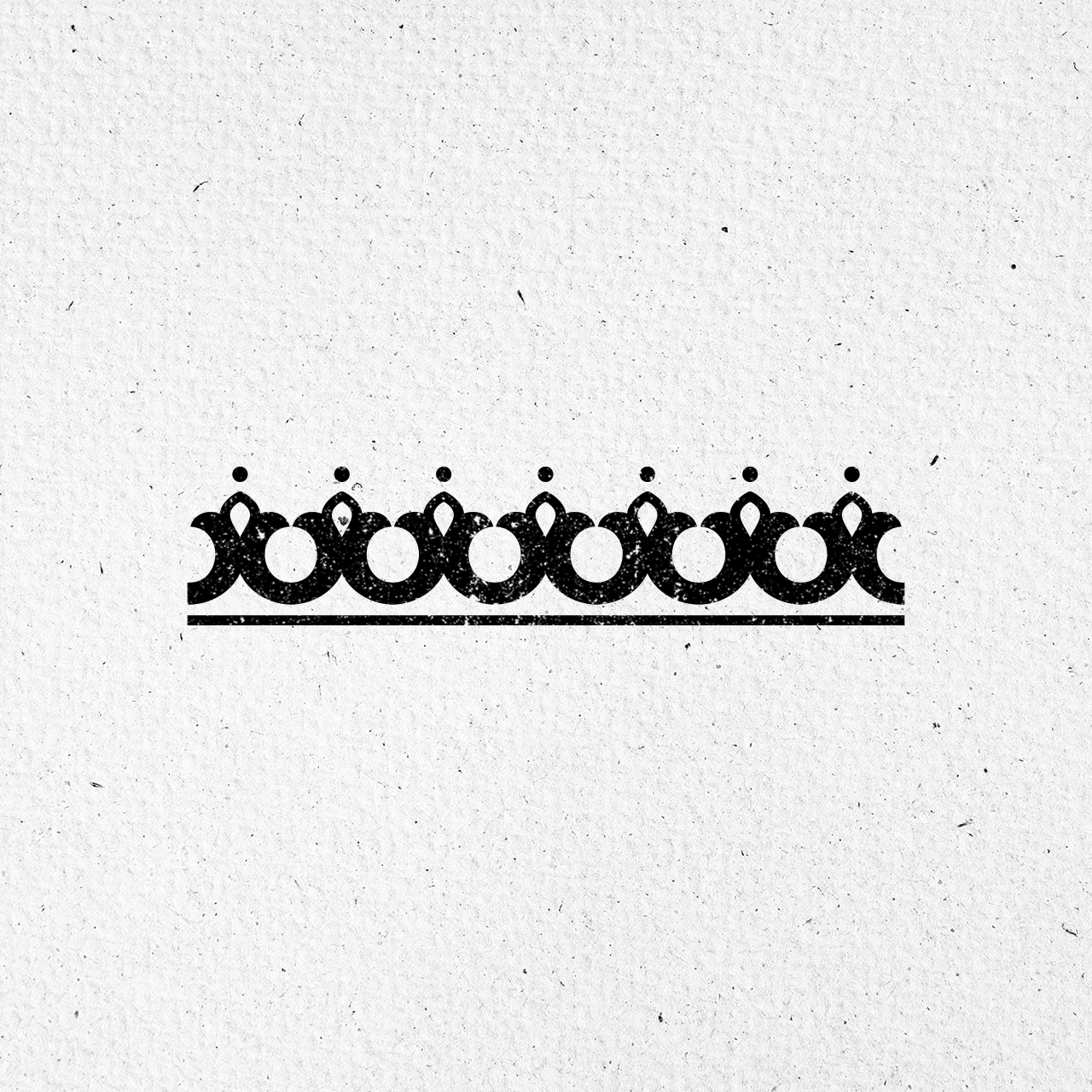 Motivstempel Titel: Igrika Ornament · Kringelreihe (klein)