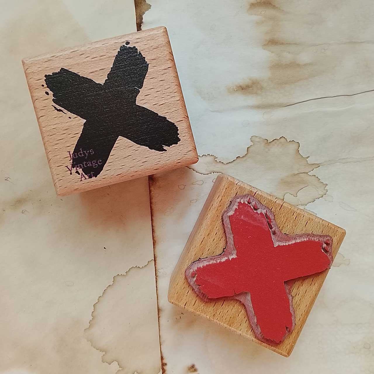 Motivstempel Titel: Judys Vintage Art · Positivegrune