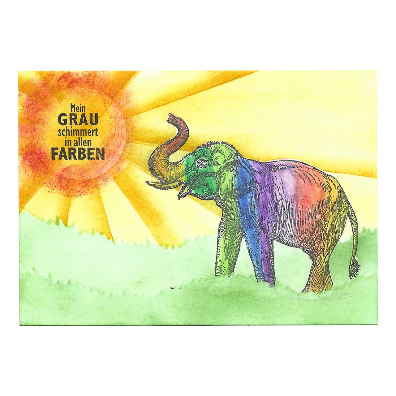 Stempeln ist bunt