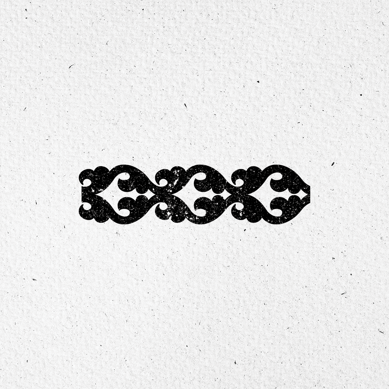 Motivstempel Titel: Igrika Ornament · 3 Blätter (klein)