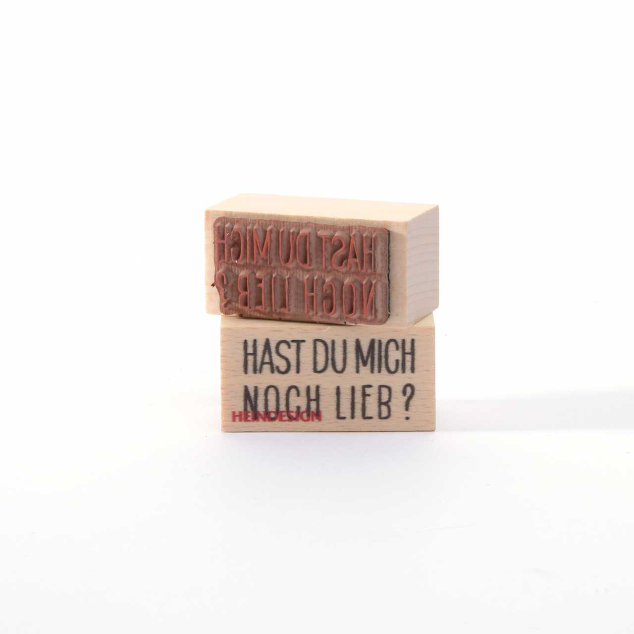 Motivstempel Titel: Hast Du mich noch lieb?