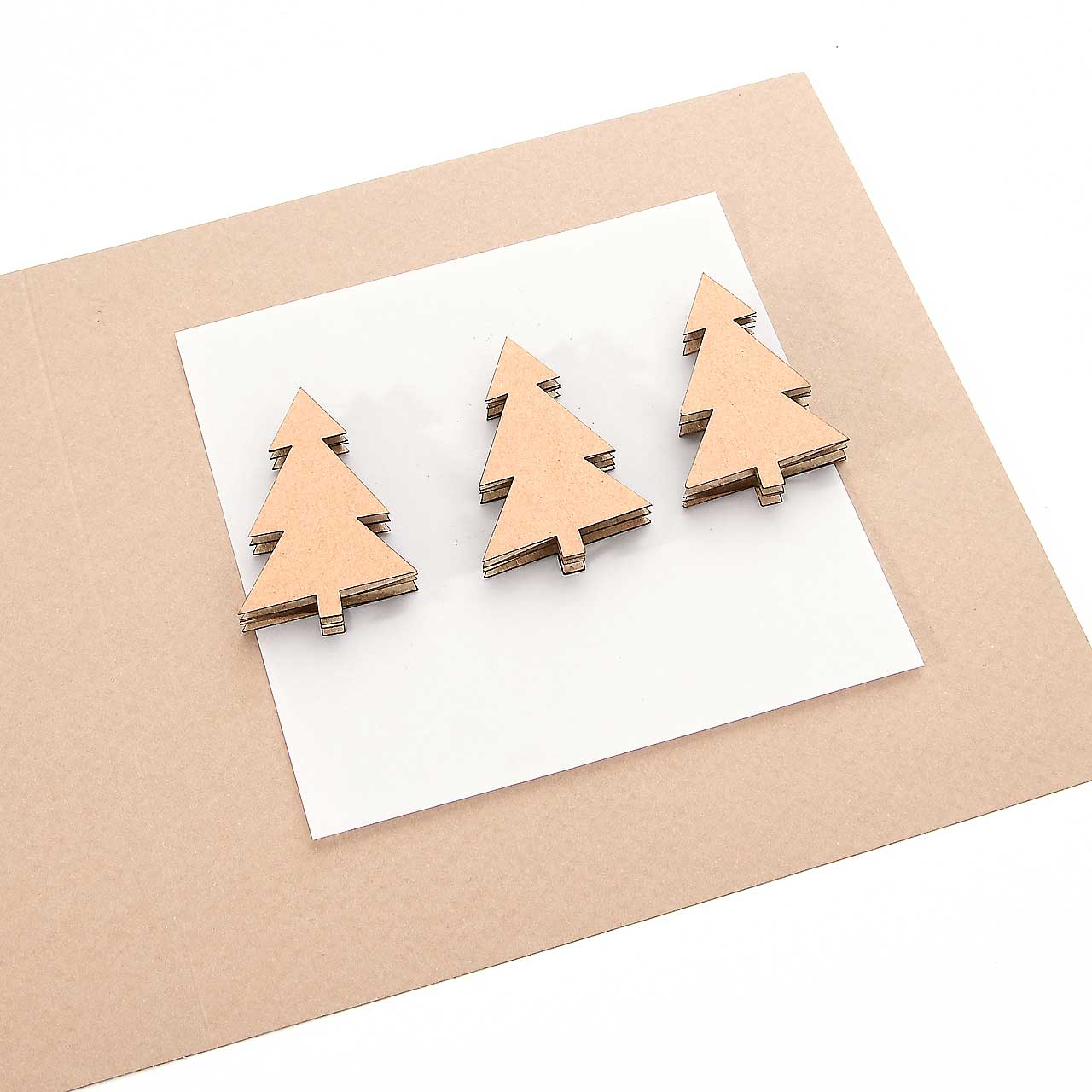 von Pappe Mini-Tannenbäume