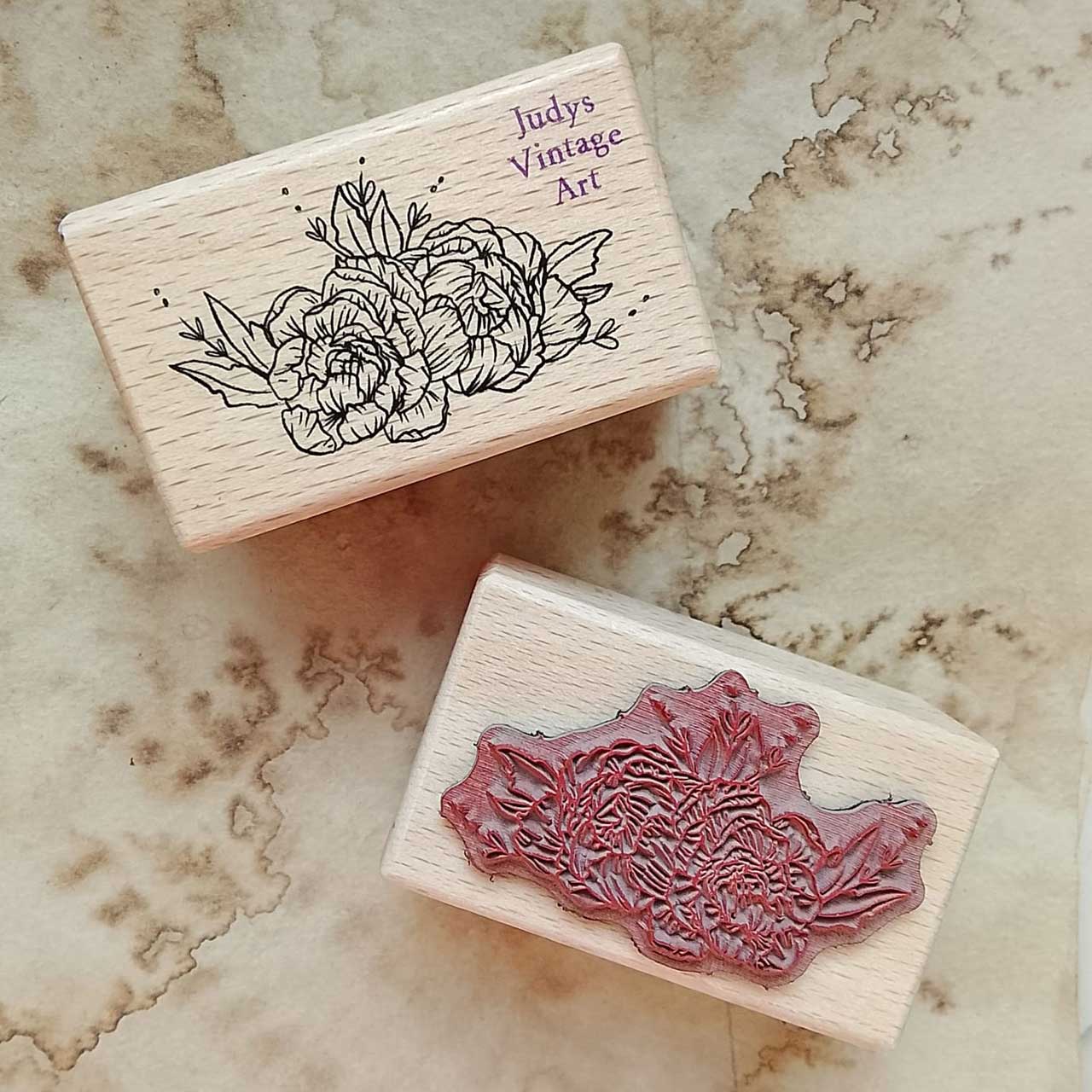 Motivstempel Titel: Judys Vintage Art · Flowers