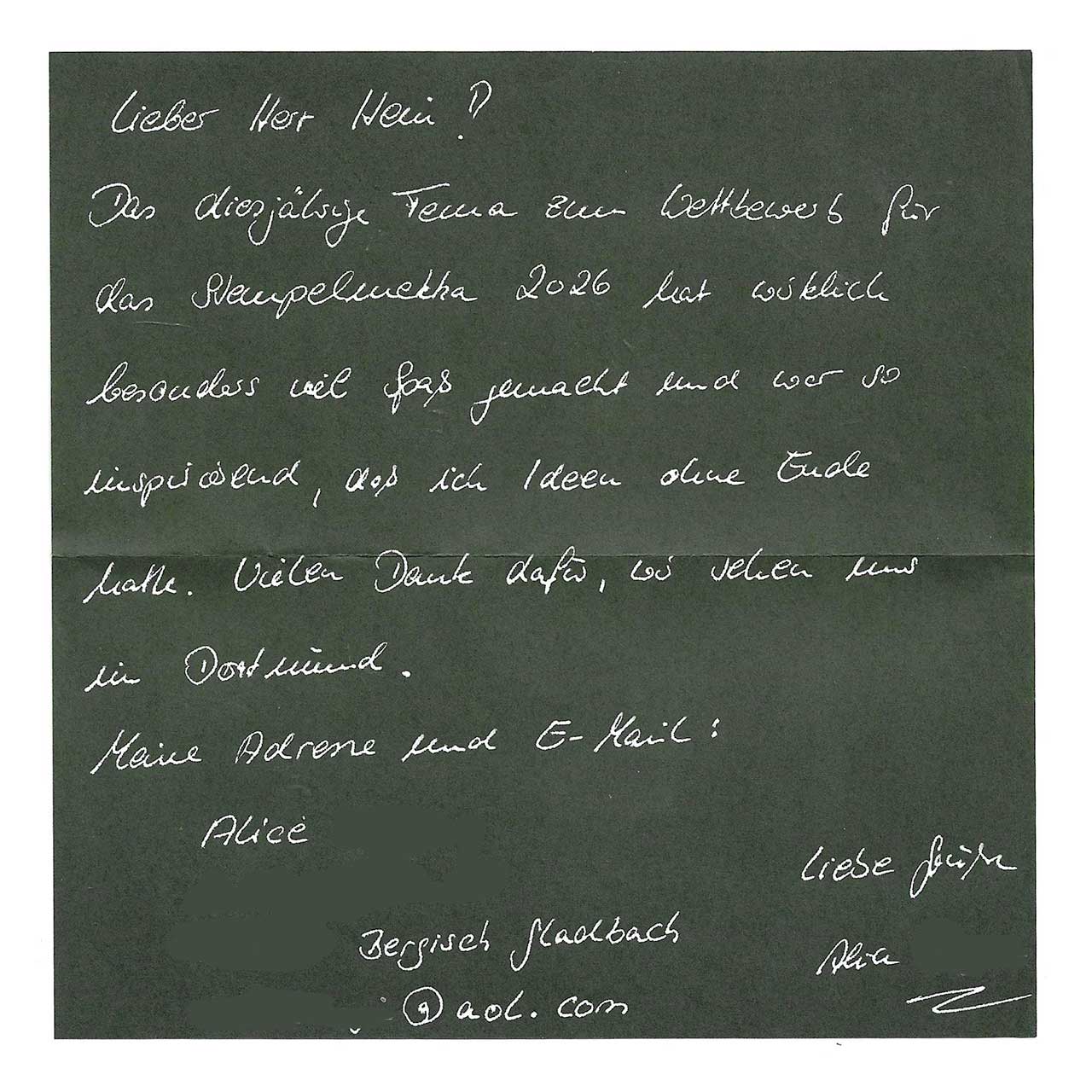 Das große ABC gestaltet von Alice aus Bergisch Gladbach