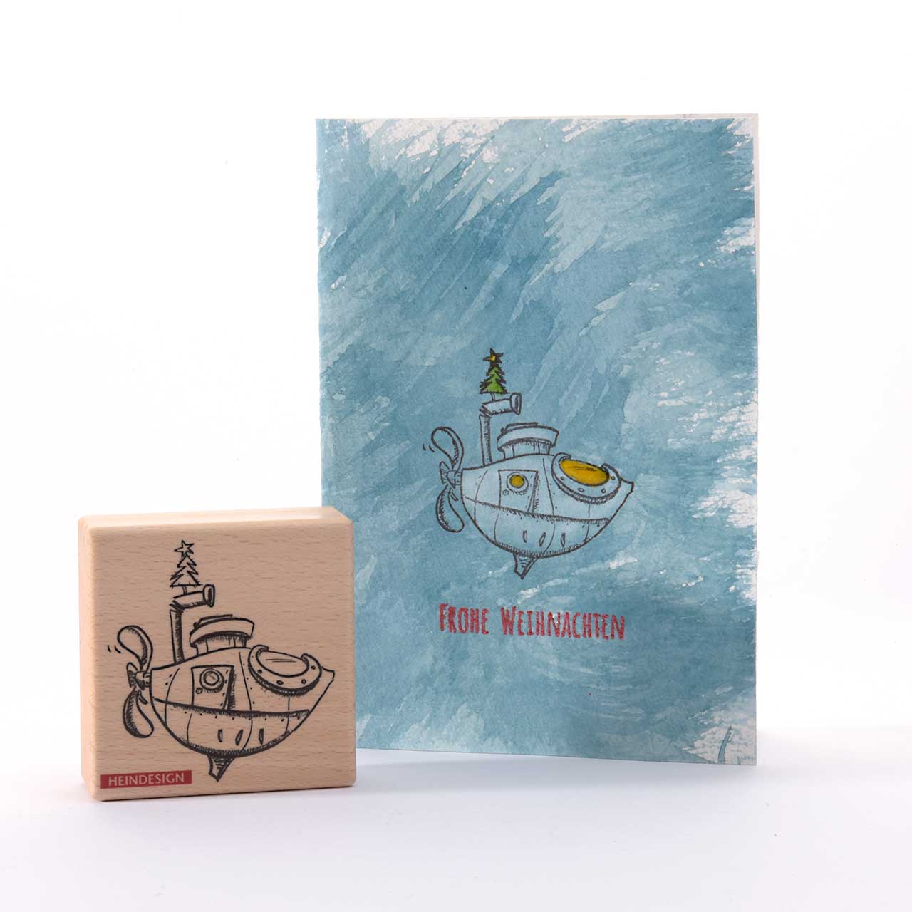 Motivstempel Titel: Weihnachts-U-Boot
