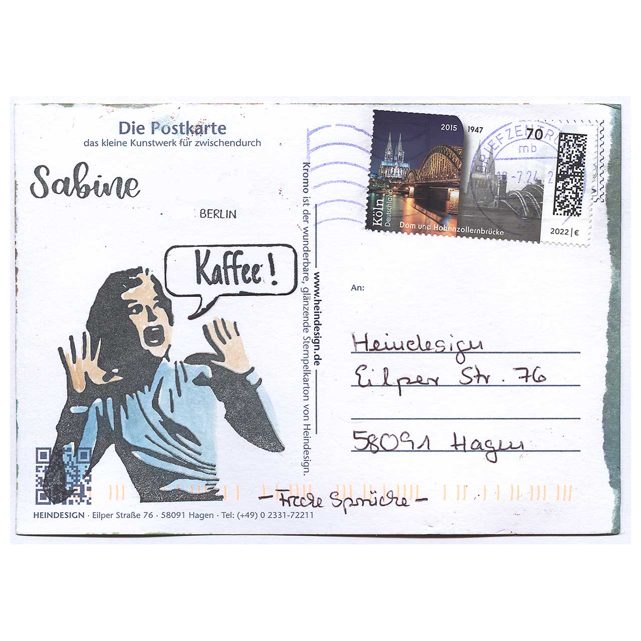 Freche Sprüche gestaltet von Sabine aus Berlin