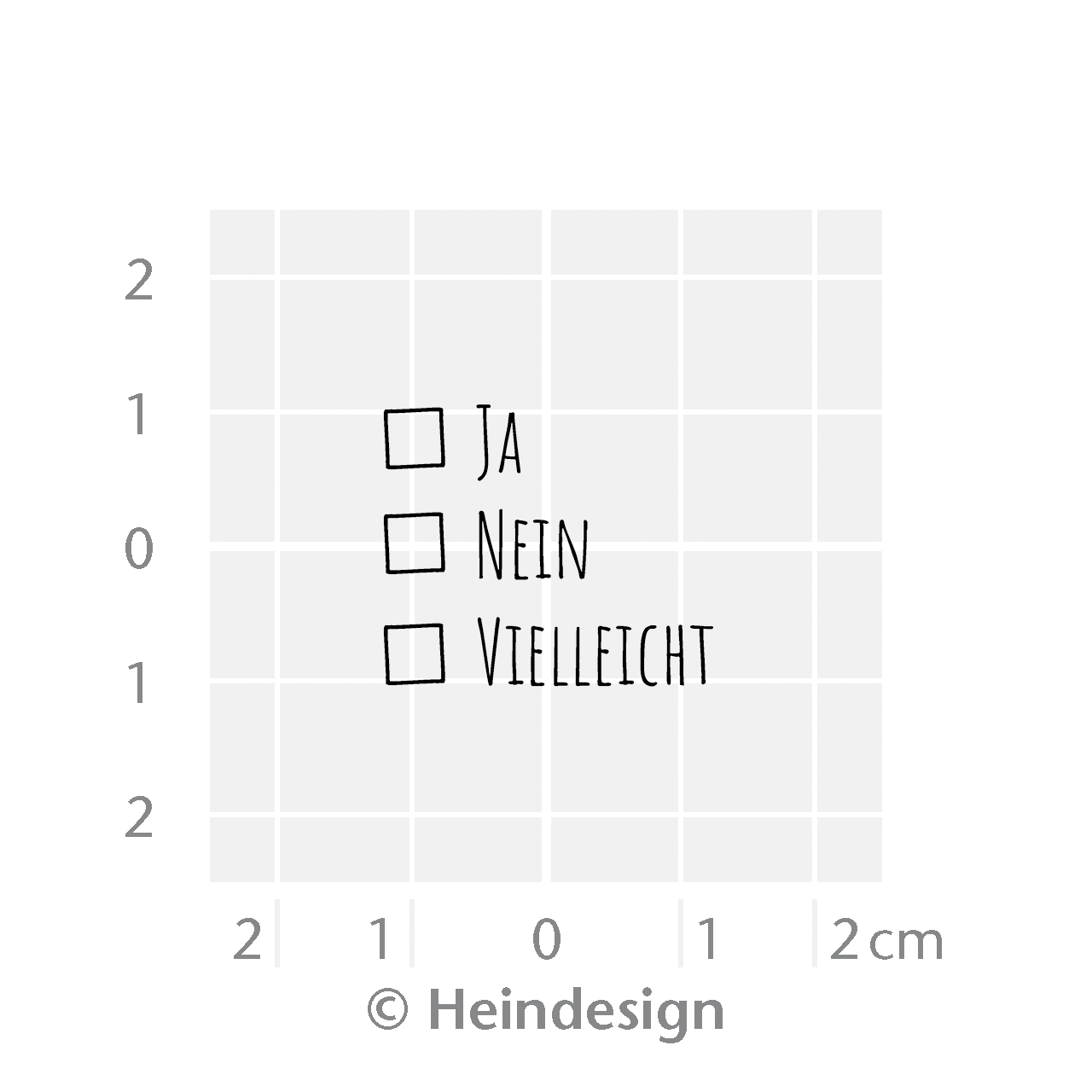 Motivstempel Titel: Ja Nein Vielleicht