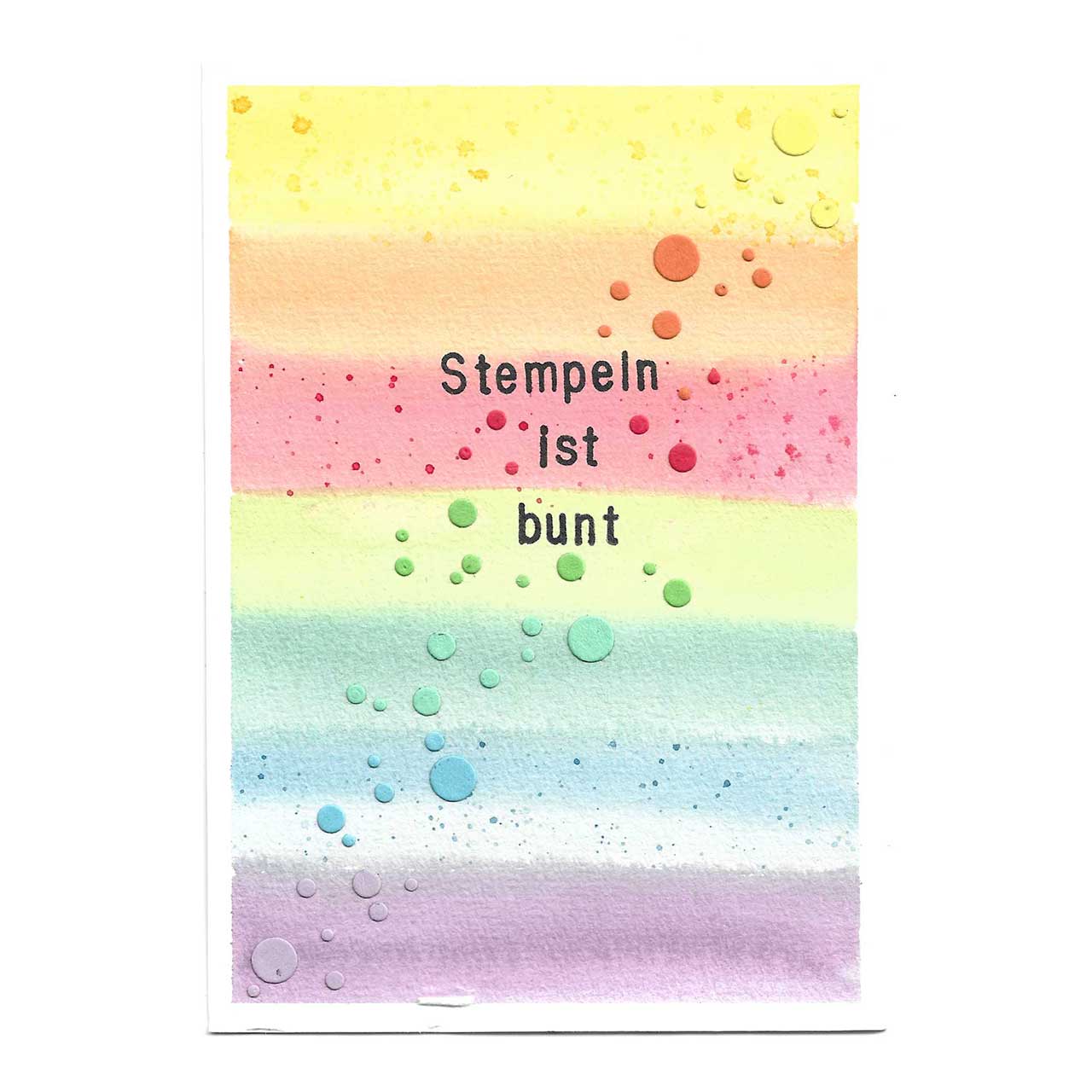 Stempeln ist bunt