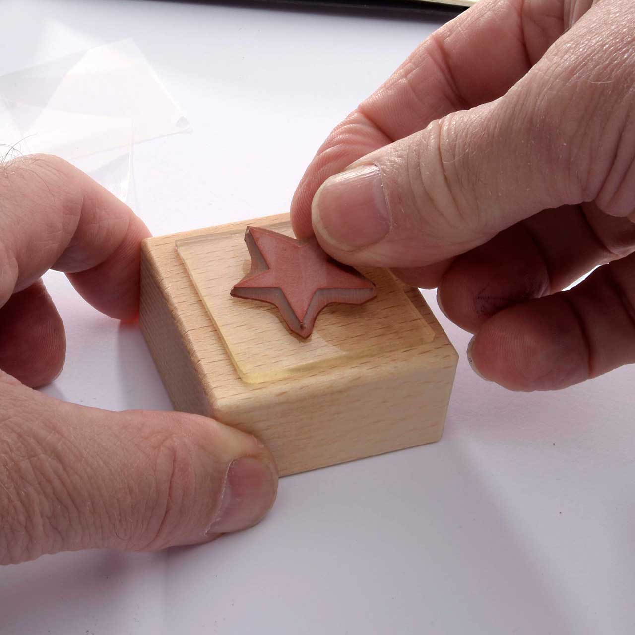 datt·bappt · Das Klebepad für unmontierte Stempel.