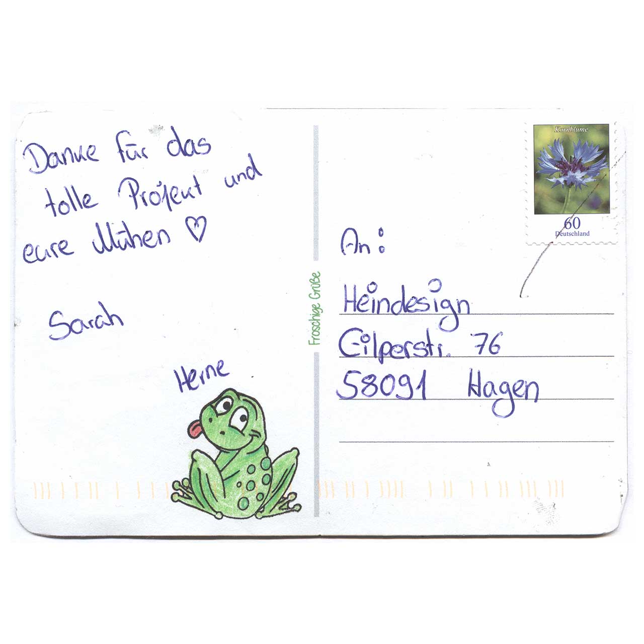 Sei kein Frosch gestaltet von Sarah aus Herne