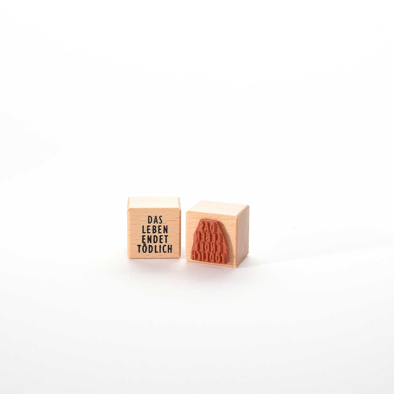 Motivstempel Titel: Das Leben endet tödlich