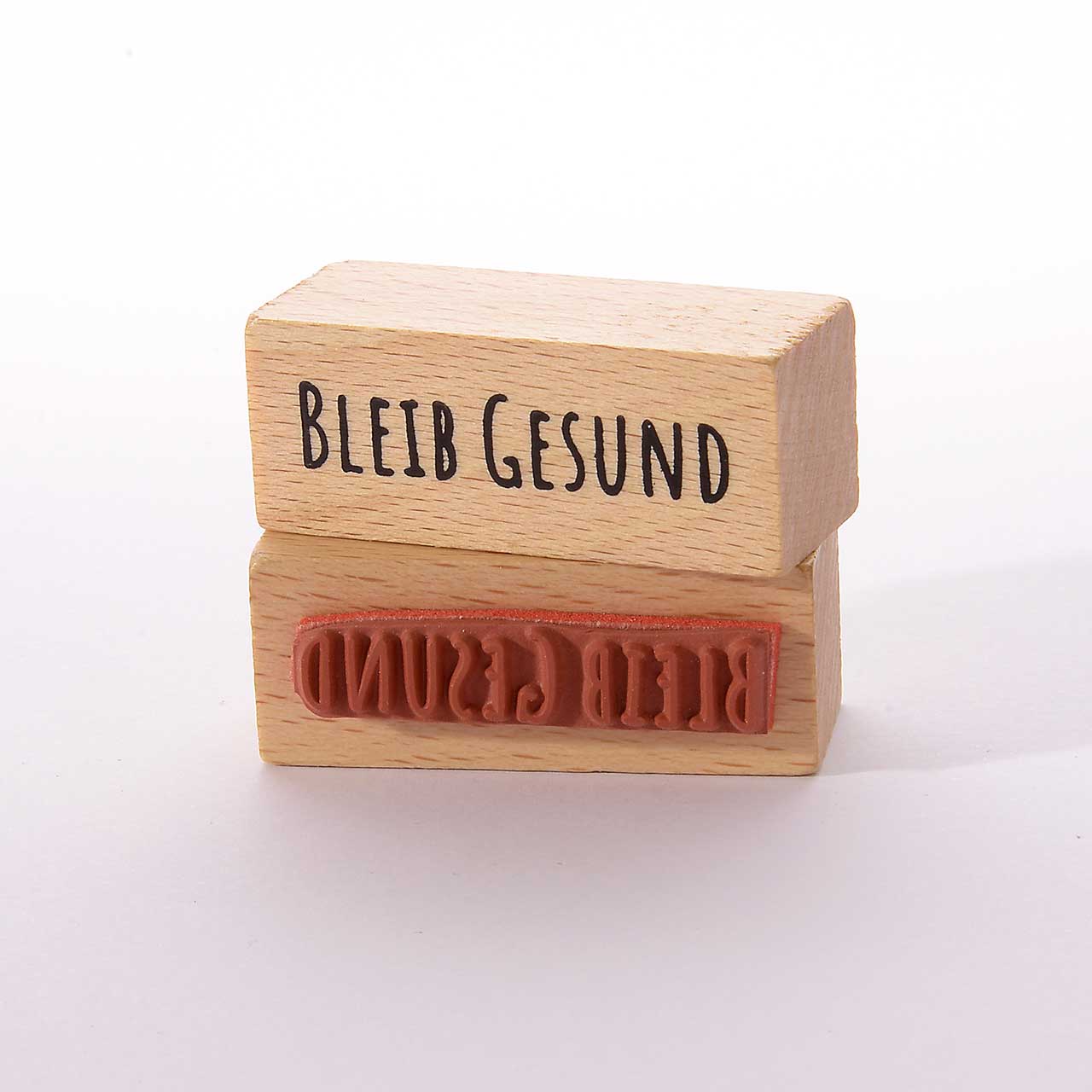 Motivstempel Titel: Bleib gesund
