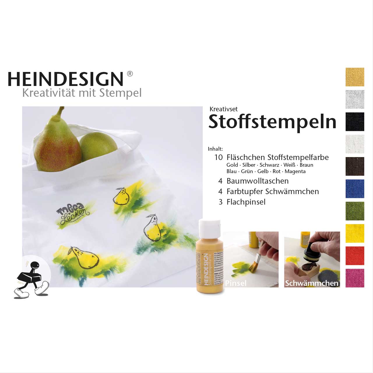 Kreativset - Stoffstempeln