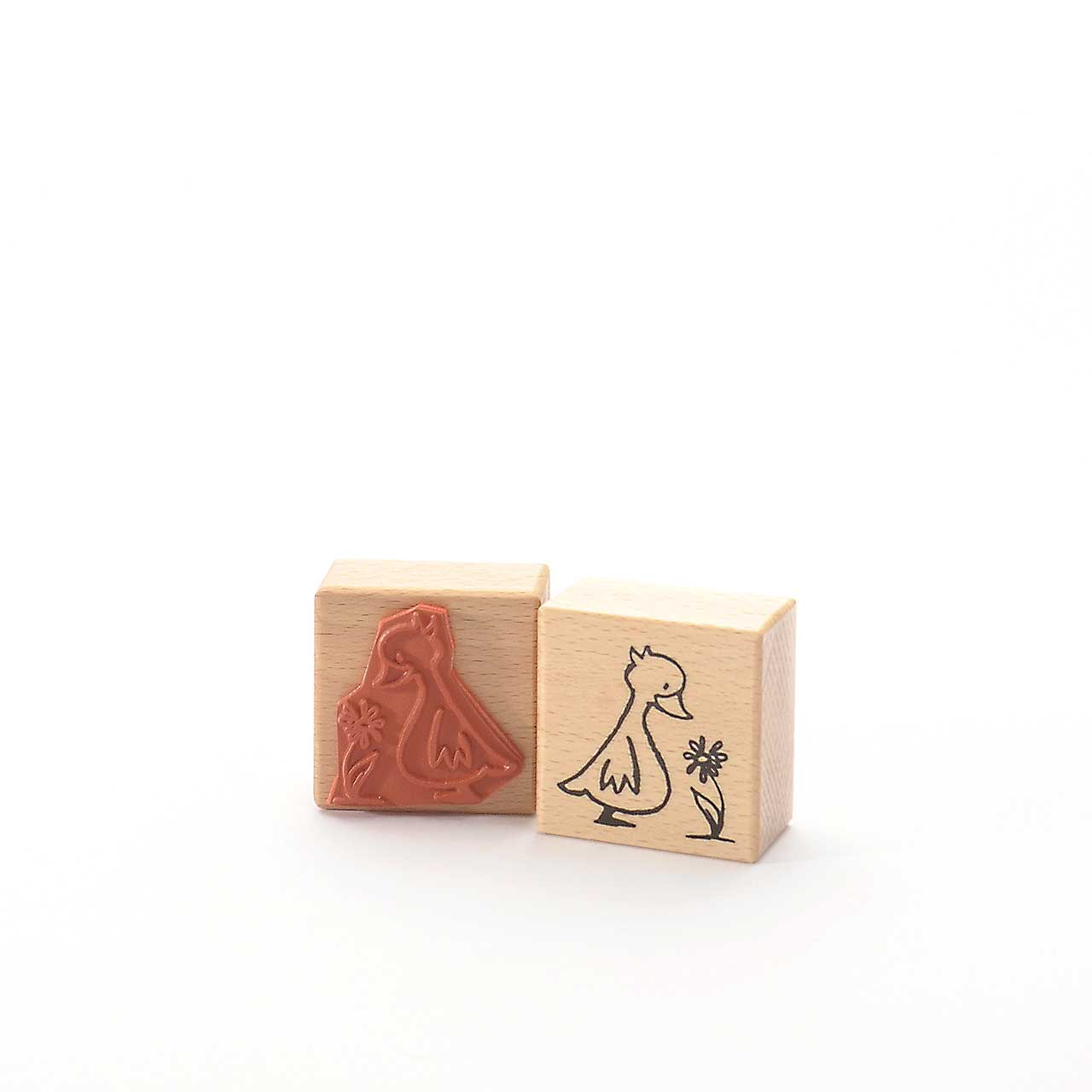 Motivstempel Titel: Entenküken mit Blume Motivstempel Titel: Entenküken mit Blume