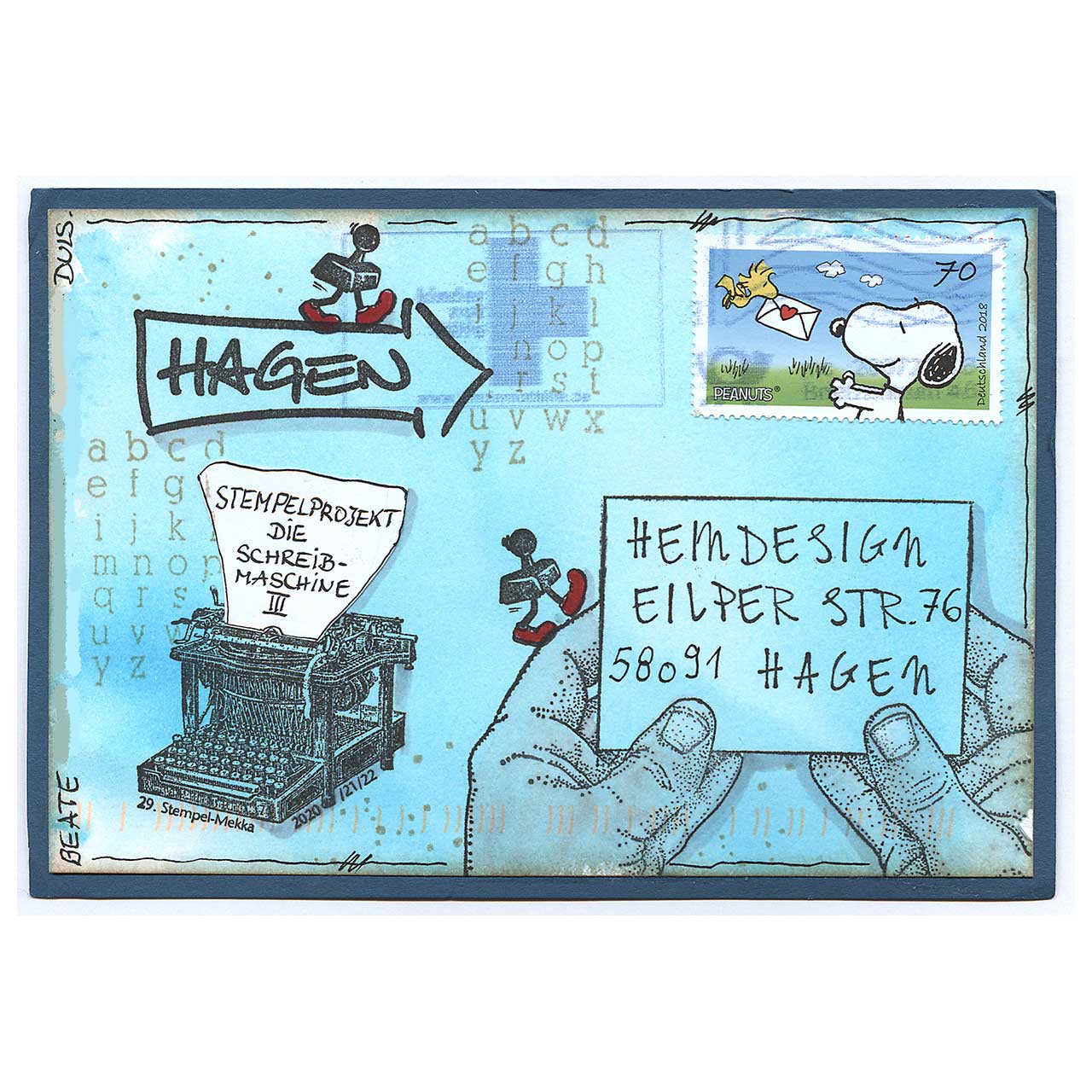 Die Schreibmaschine III gestaltet von Beate aus Duisburg