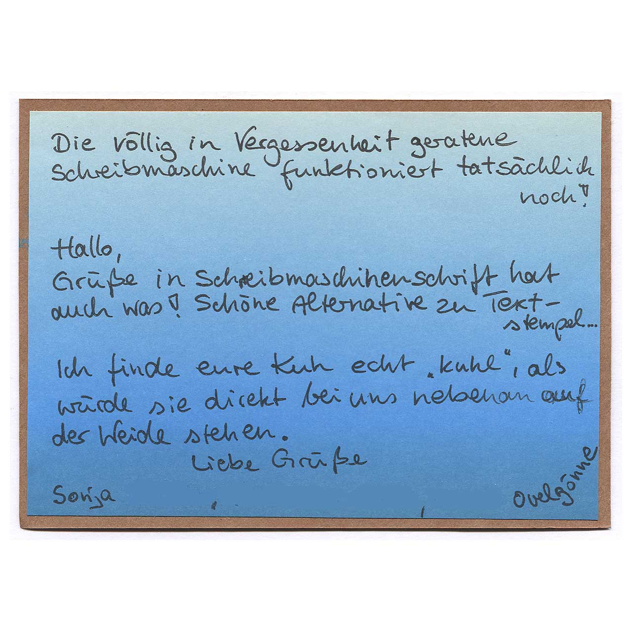 Die Schreibmaschine II gestaltet von Sonja aus Ovelgönne