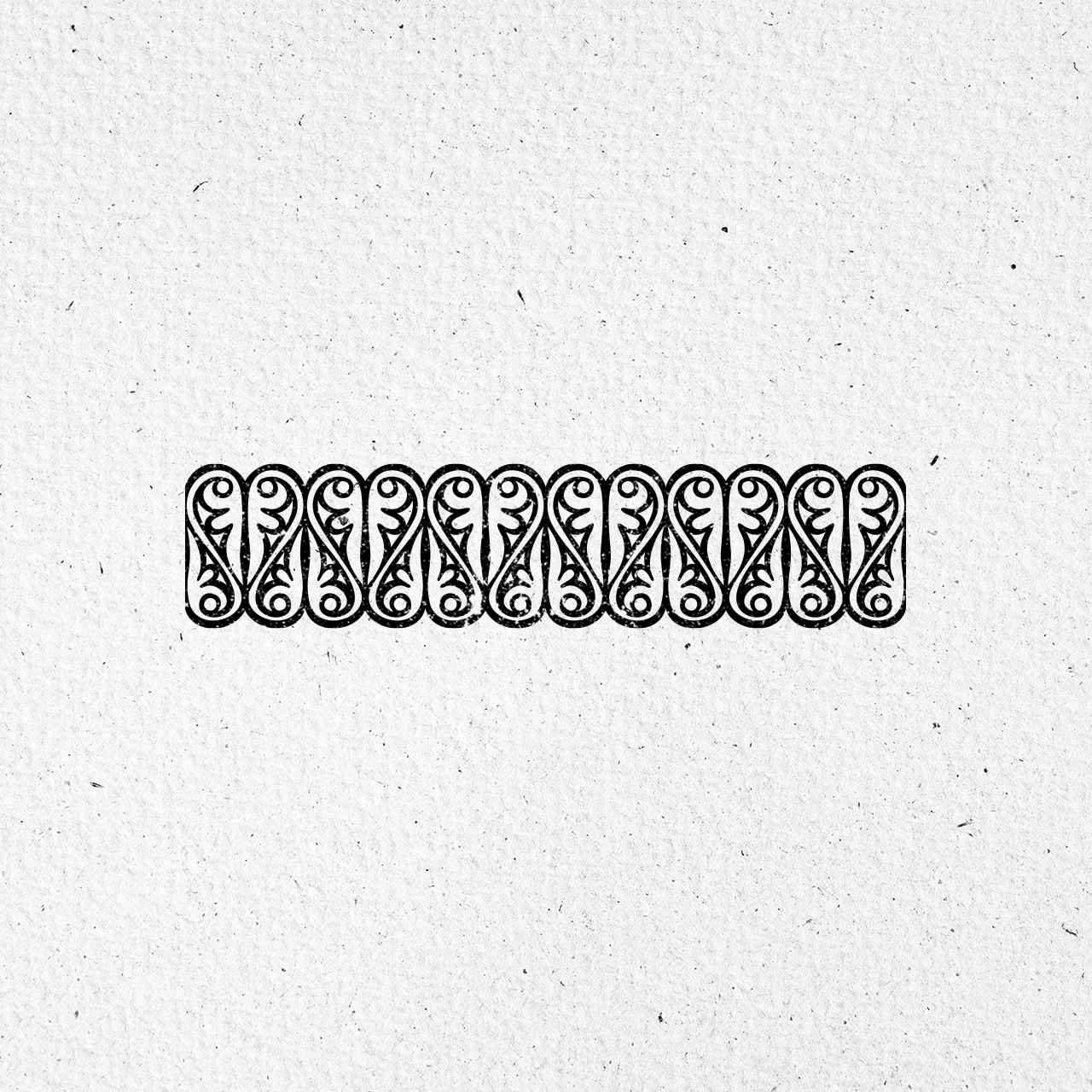 Motivstempel Titel: Igrika Ornamente · Blättermuster (klein)