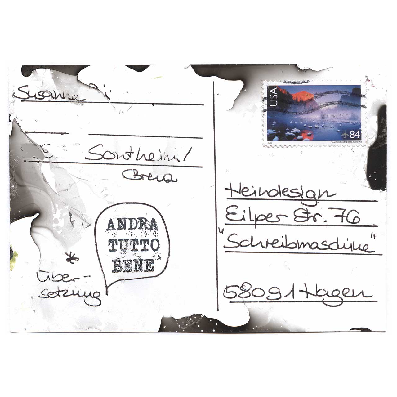 Die Schreibmaschine gestaltet von Susanne aus Sontheim an der Brenz