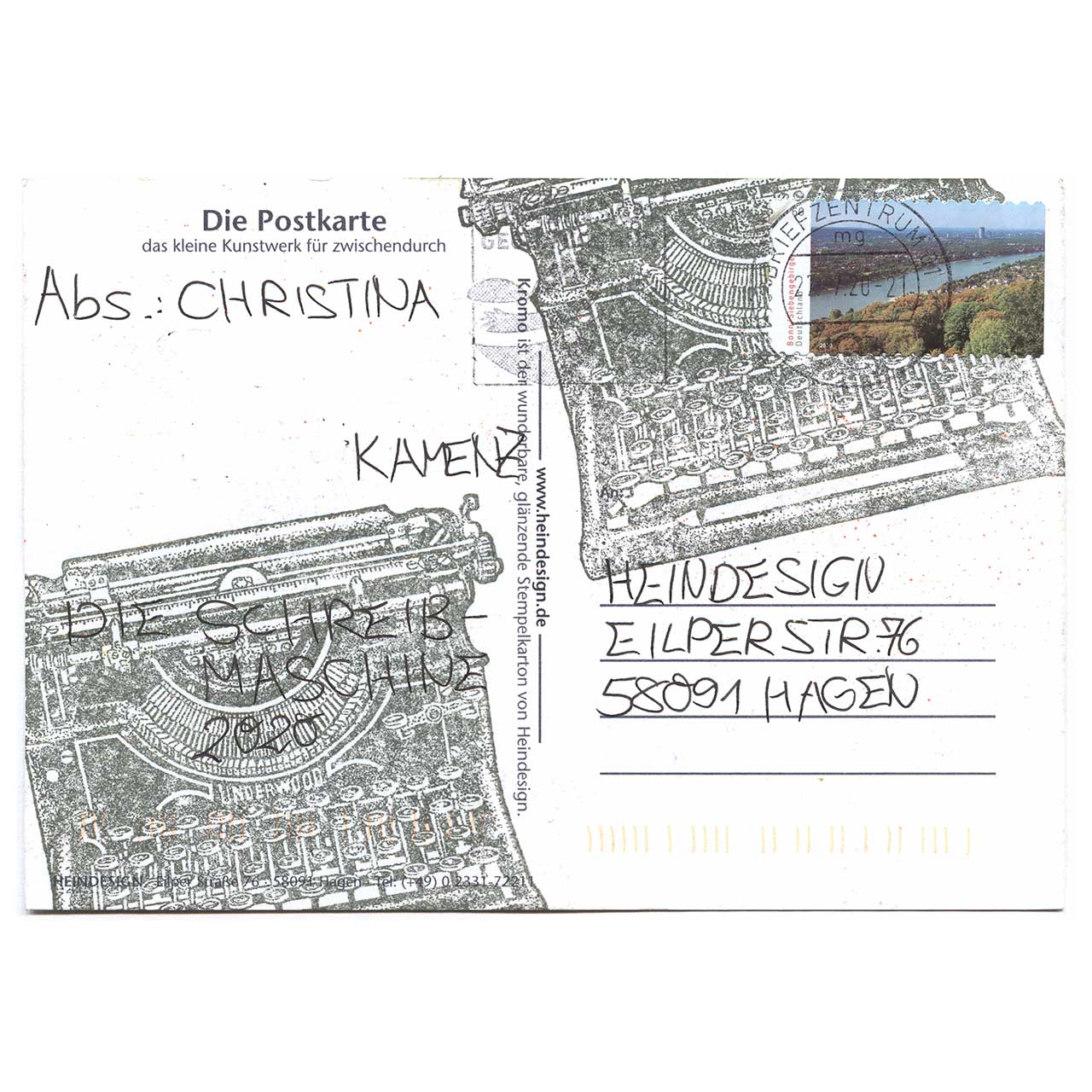 Die Schreibmaschine gestaltet von Christina aus Kamenz