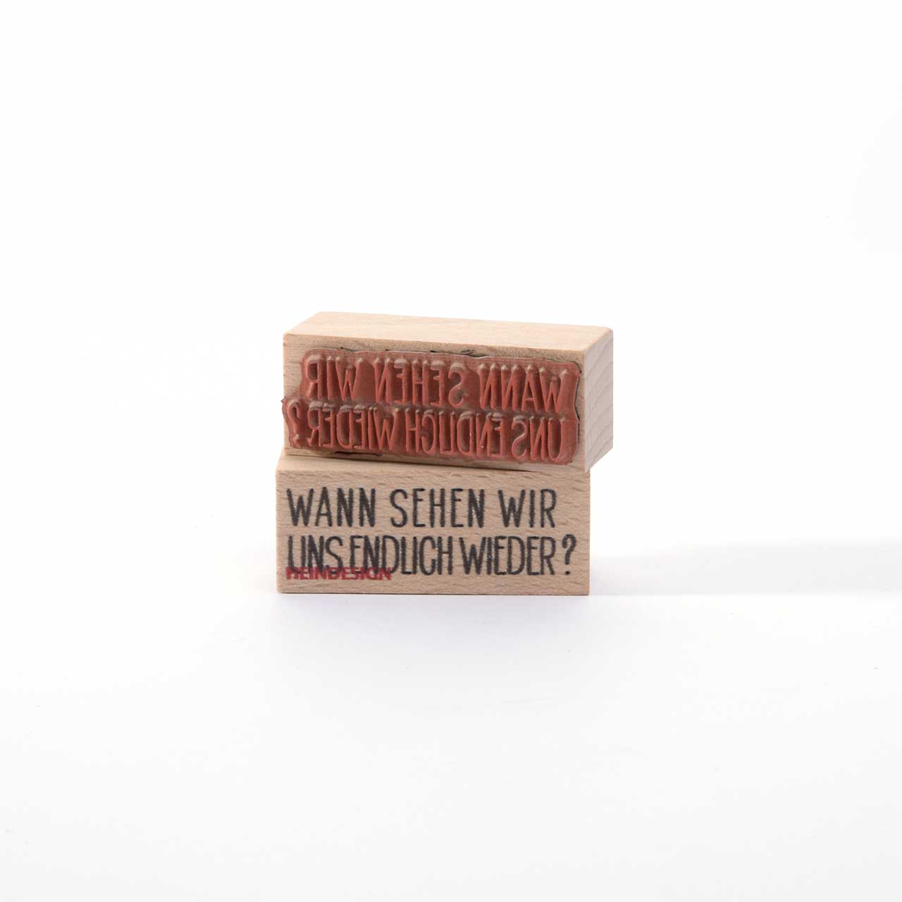 Motivstempel Titel: Wann sehen wir uns wieder?