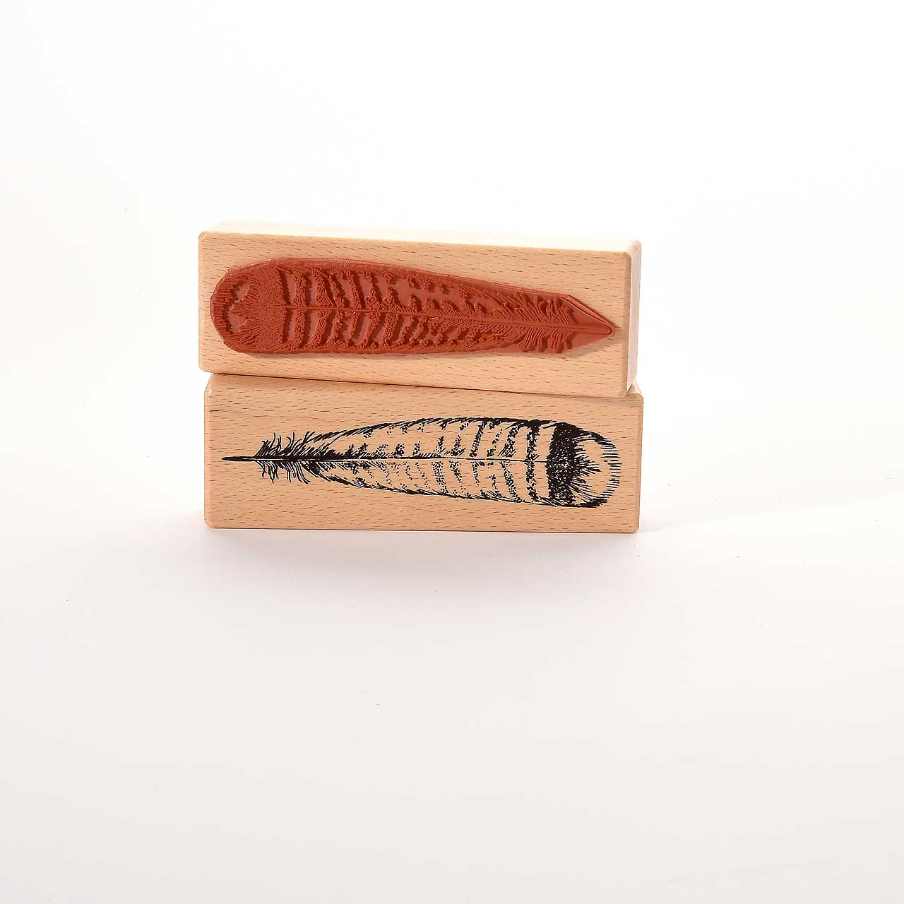 Motivstempel Titel: Truthahnfeder Motivstempel Titel: Truthahnfeder